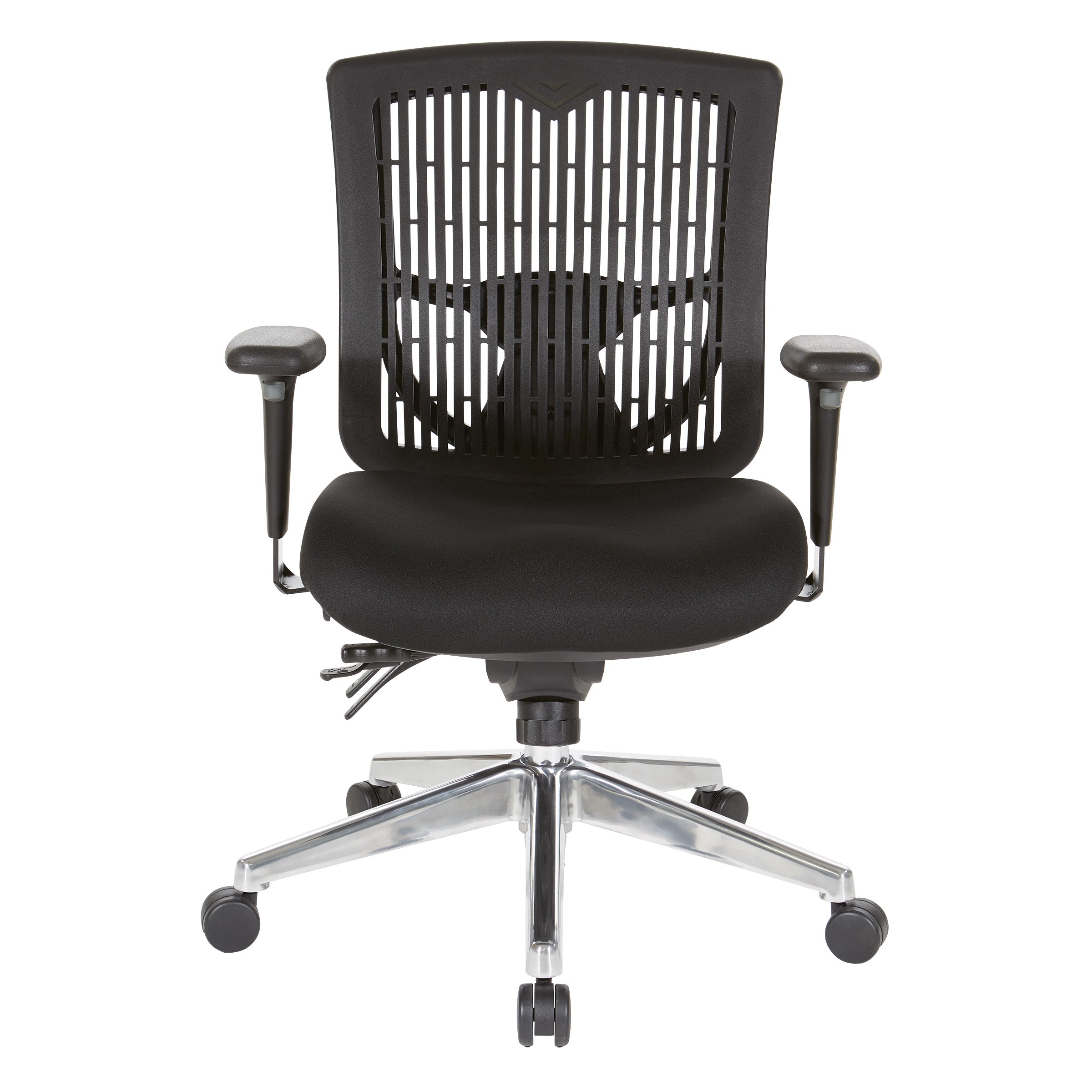 Contoured Plastic back Manager's Ch - Black