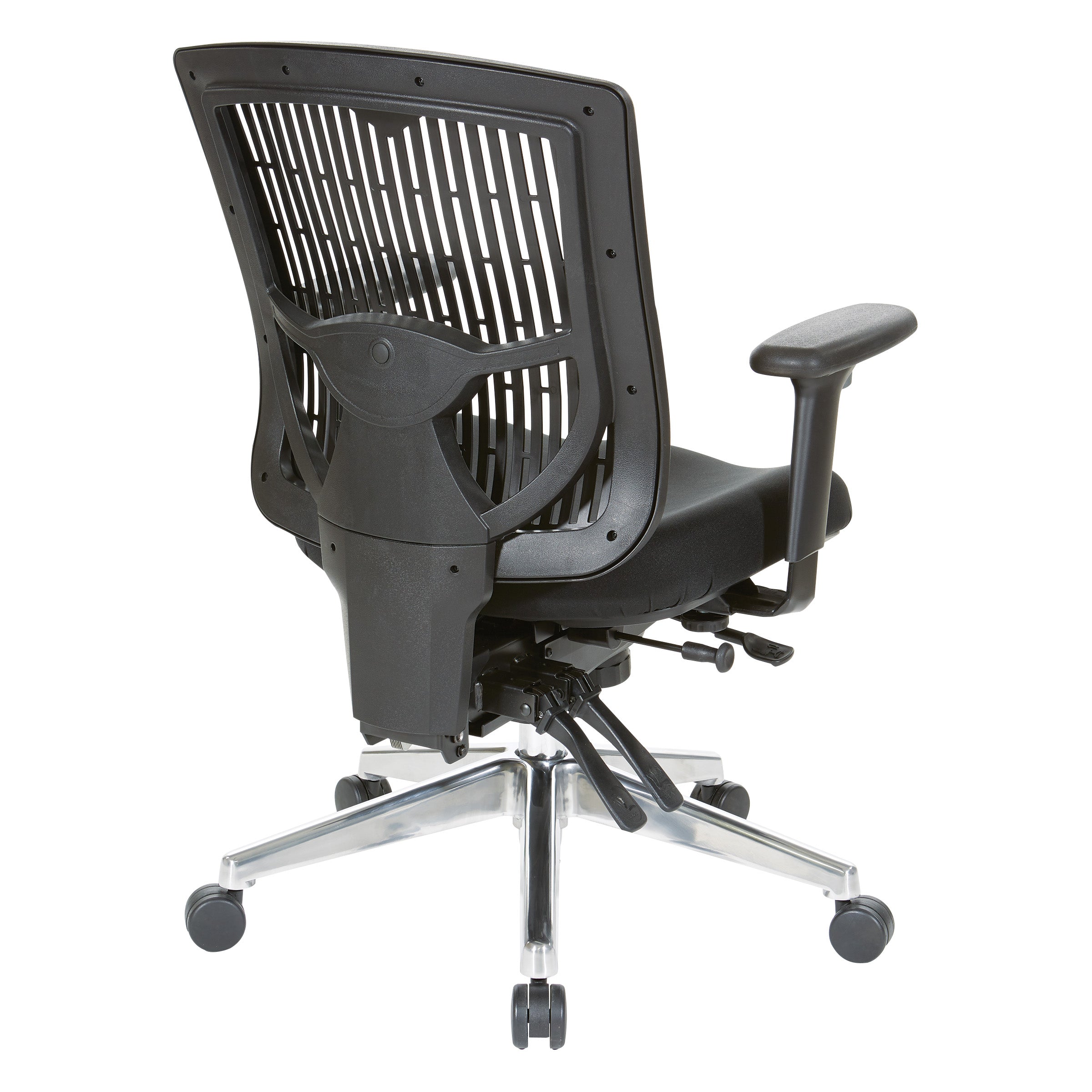 Contoured Plastic back Manager's Ch - Black