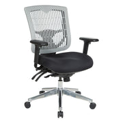 Contoured Plastic back Manager's Ch - Grey