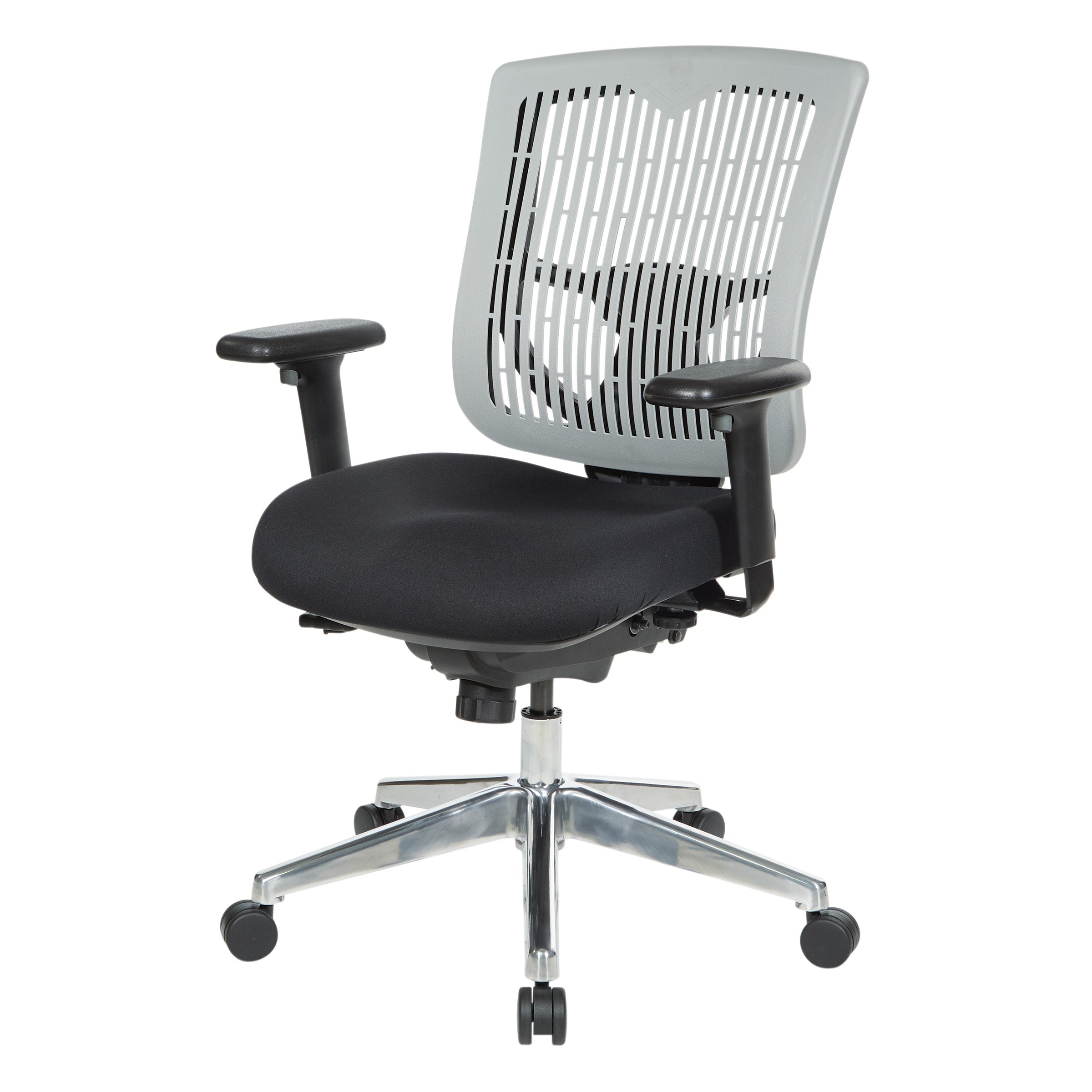 Contoured Plastic back Manager's Ch - Grey