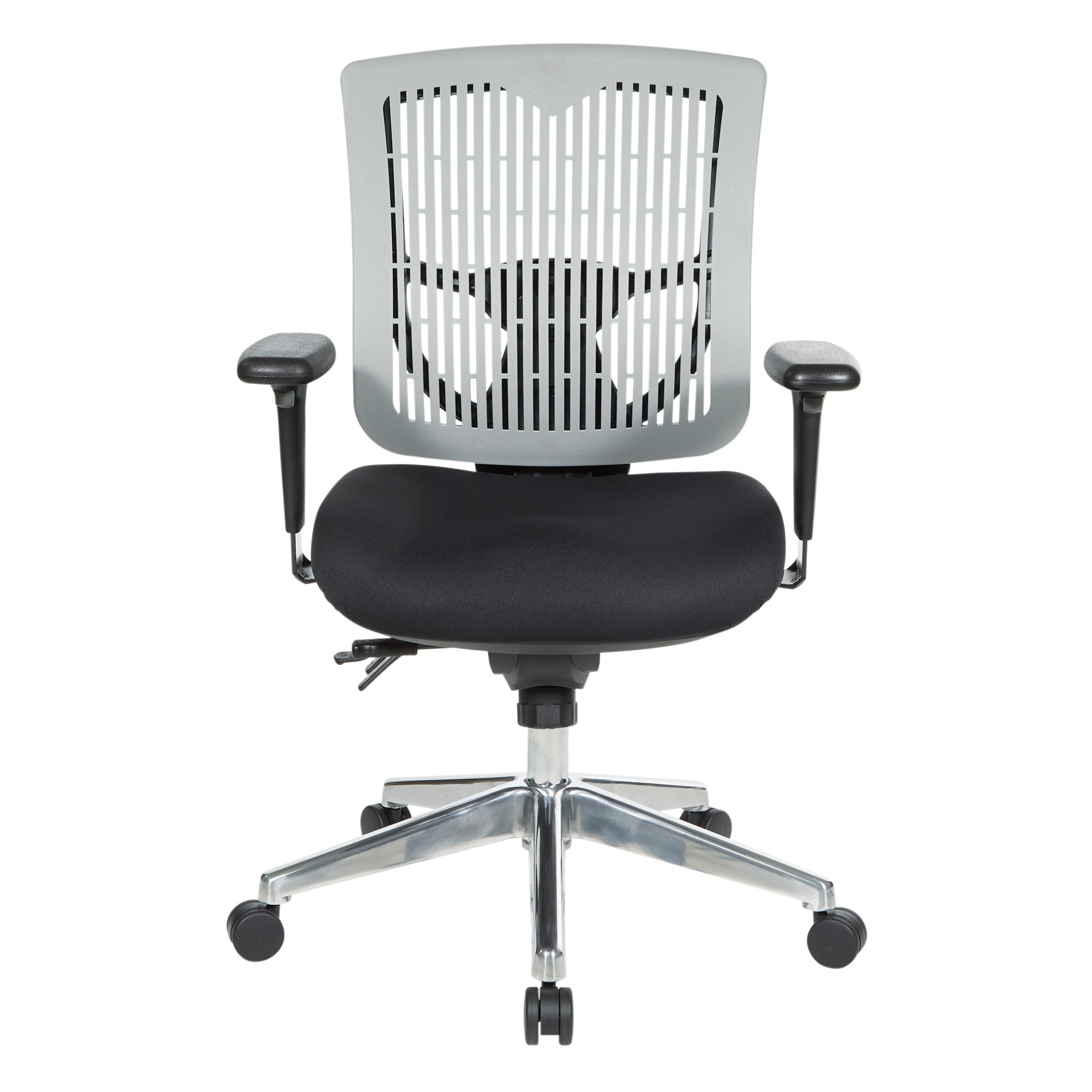 Contoured Plastic back Manager's Ch - Grey
