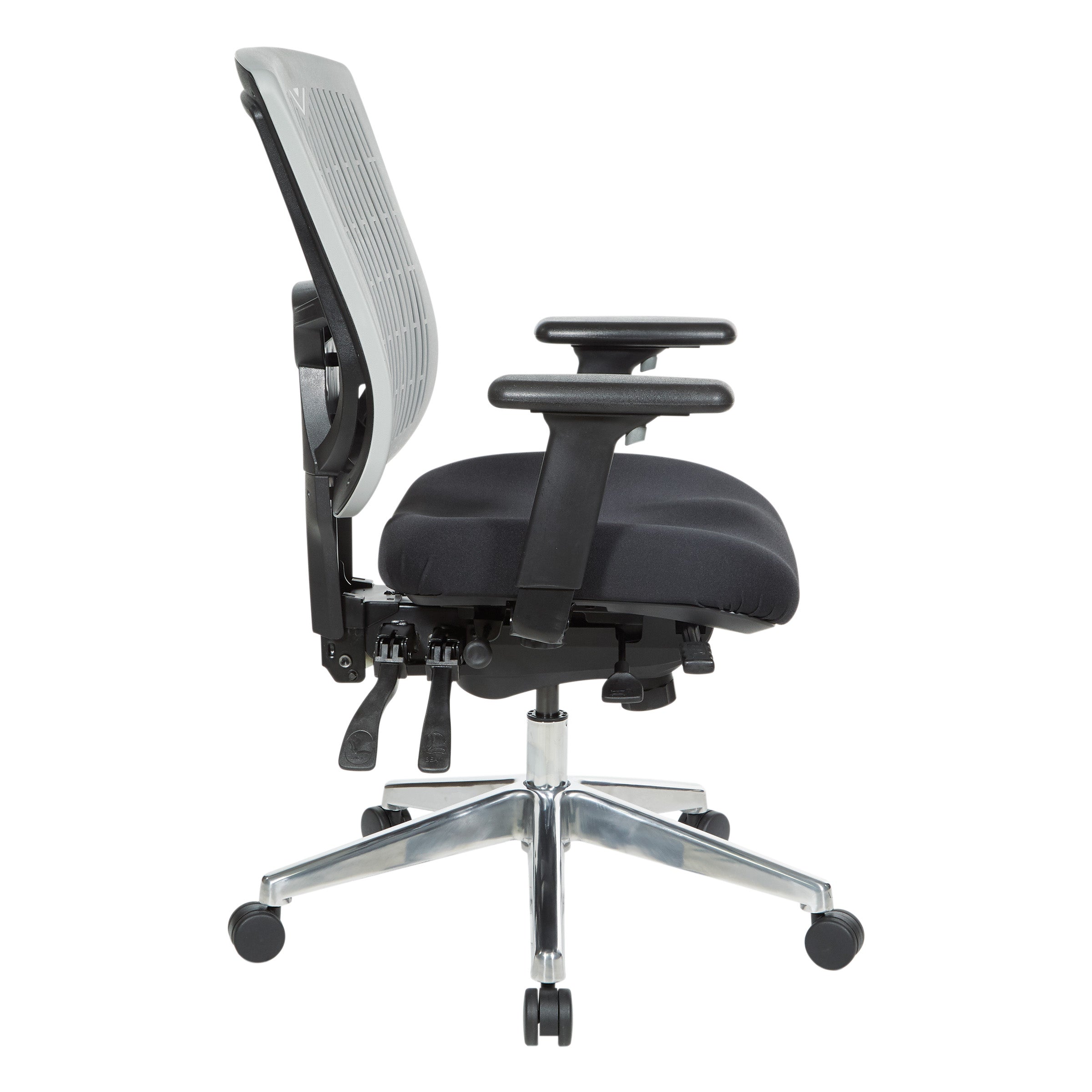 Contoured Plastic back Manager's Ch - Grey