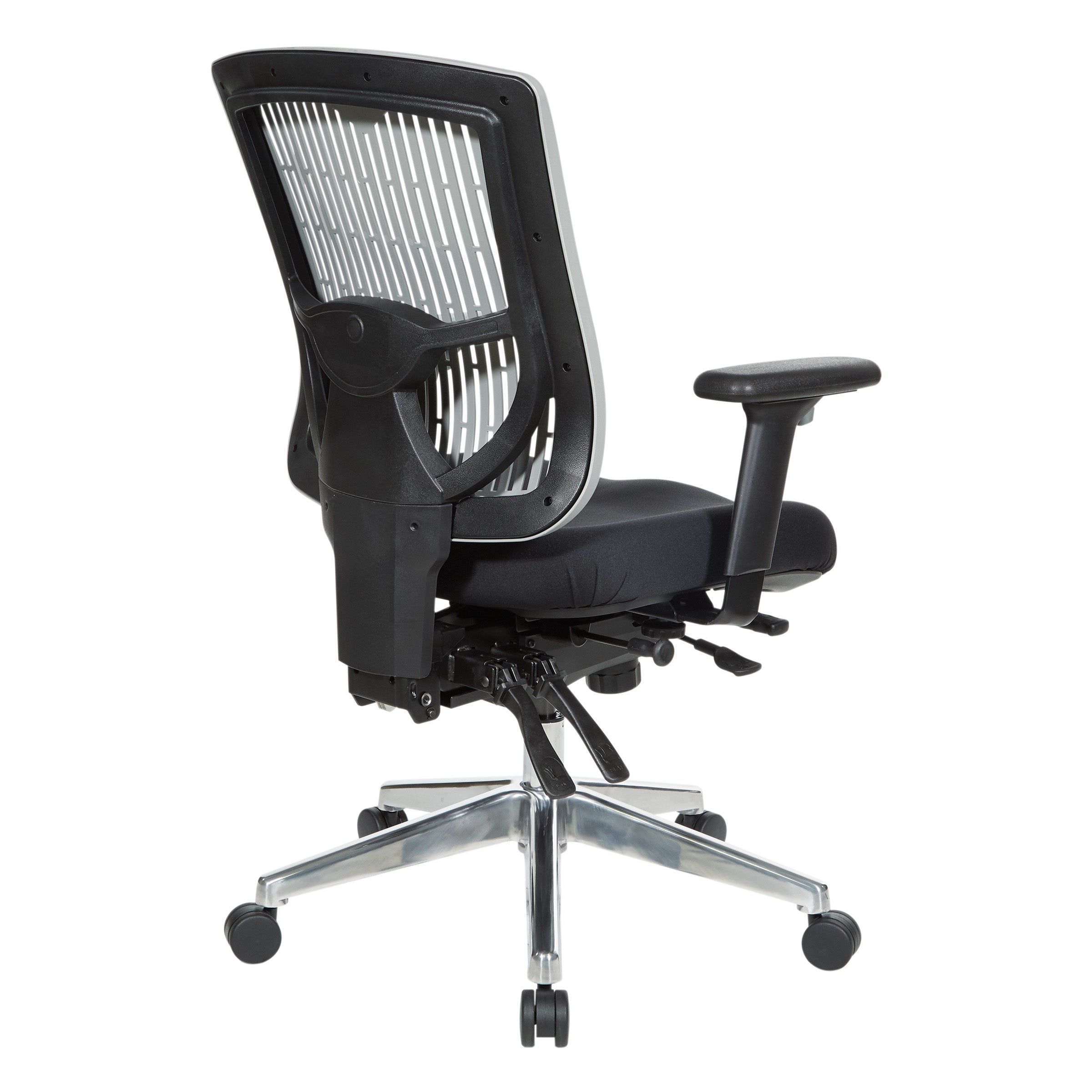 Contoured Plastic back Manager's Ch - Grey