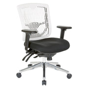 Contoured Plastic back Manager's Ch - White