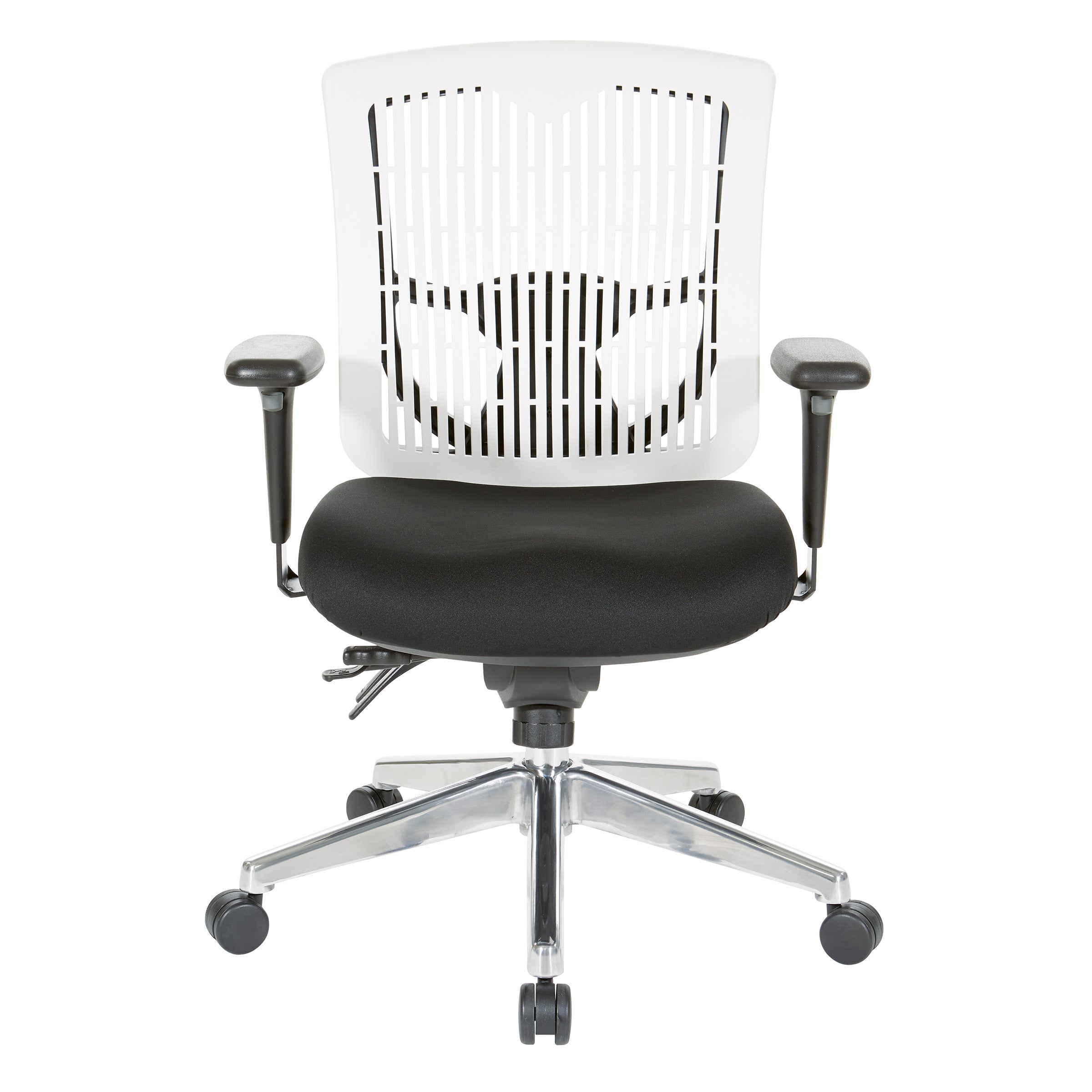 Contoured Plastic back Manager's Ch - White