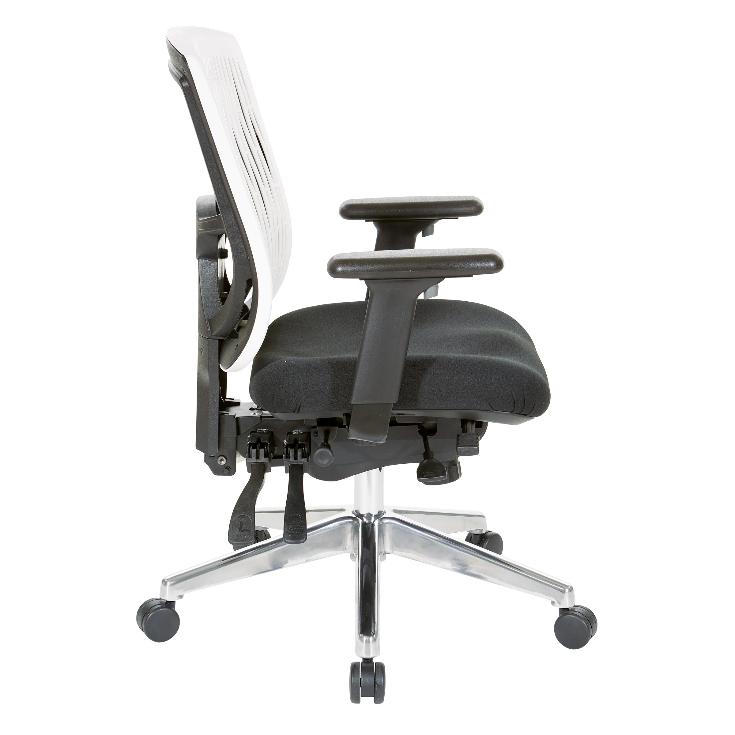 Contoured Plastic back Manager's Ch - White