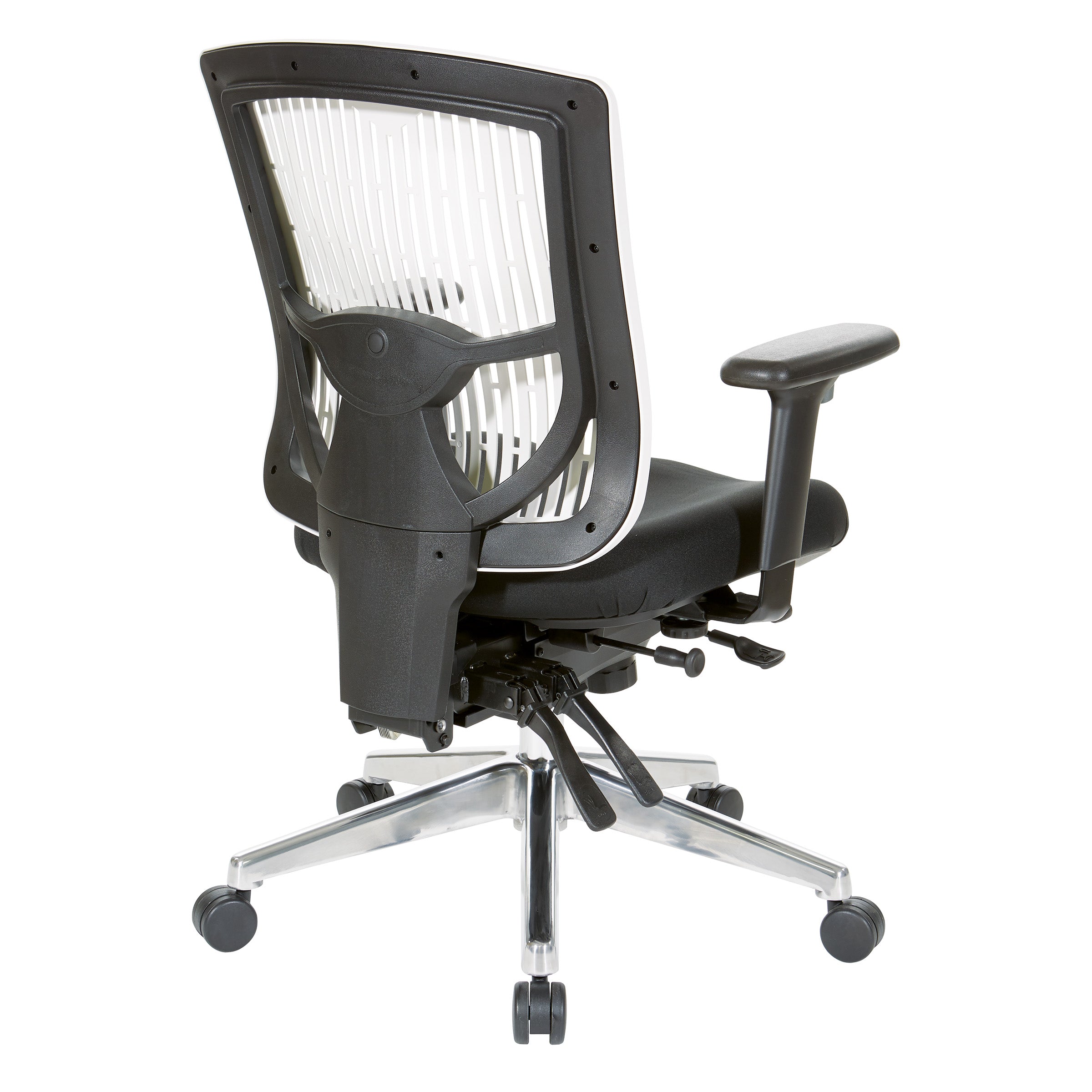 Contoured Plastic back Manager's Ch - White