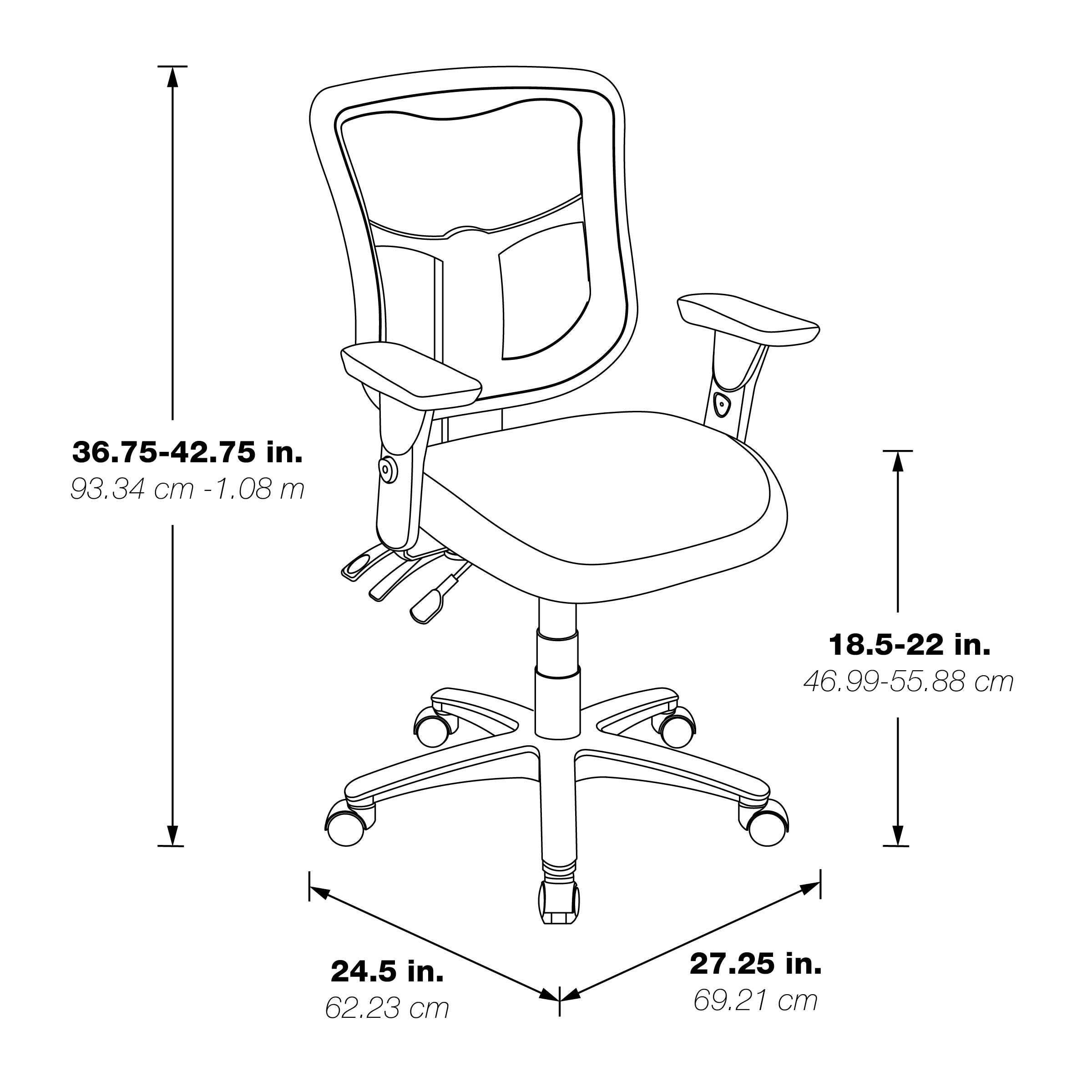 ProGrid® High Back Managers Chair - Black