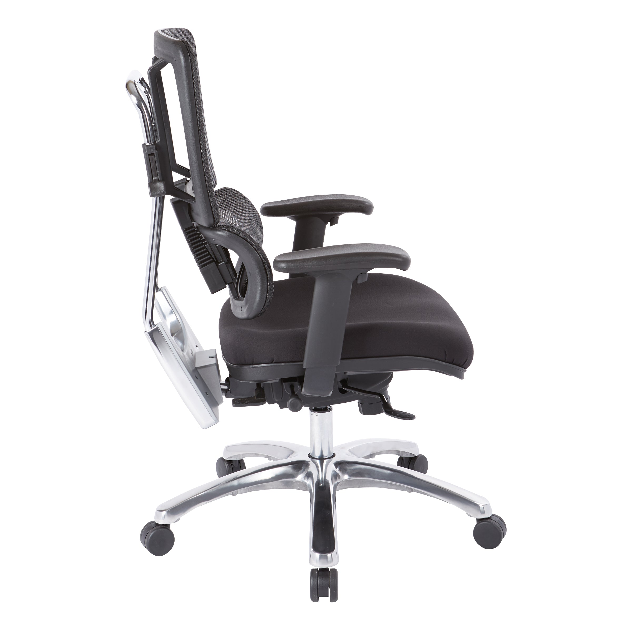 Vertical Black Mesh Back Chair - Black