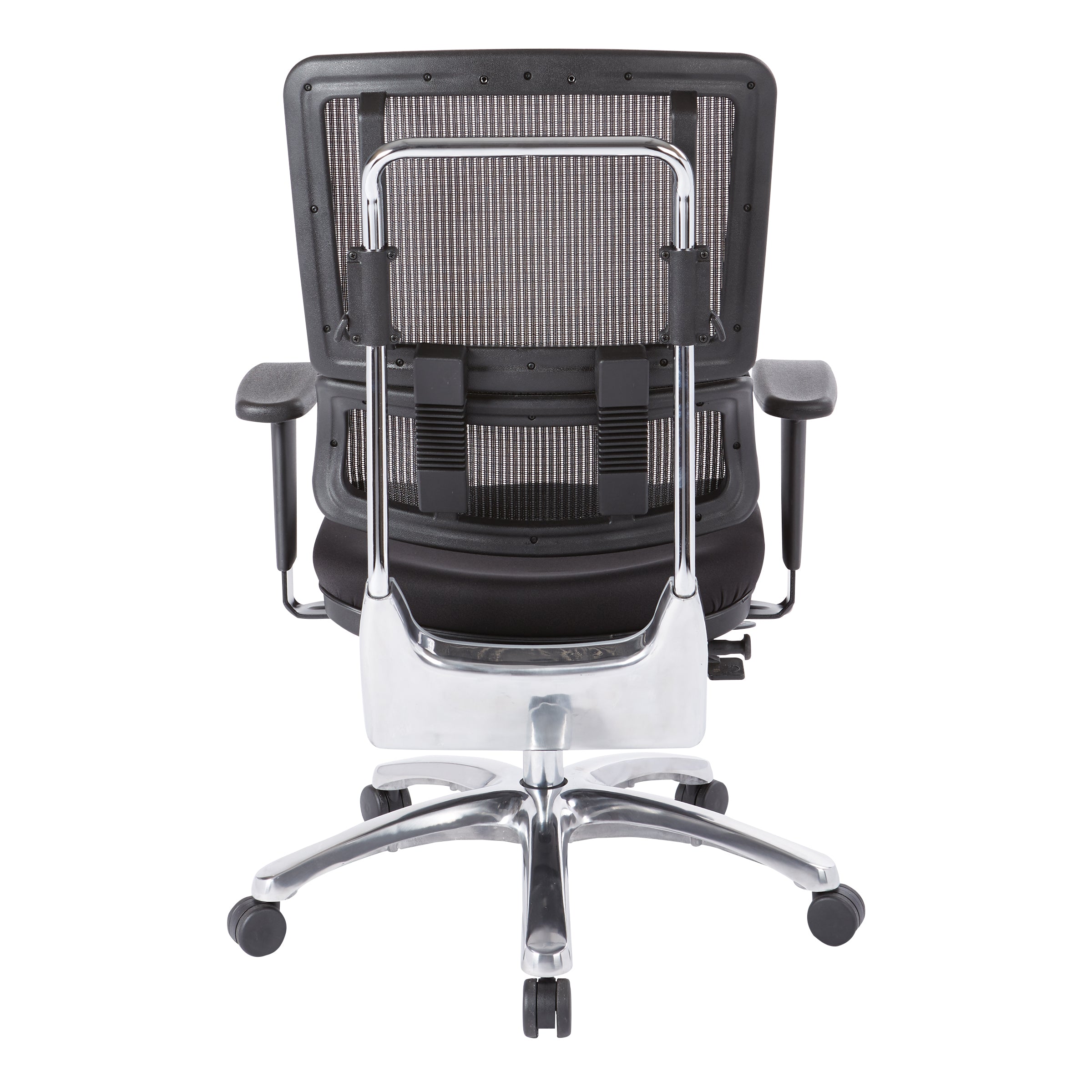 Vertical Black Mesh Back Chair - Black