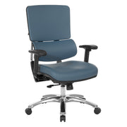 Dillon Seat and Back Managers Chair - Blue