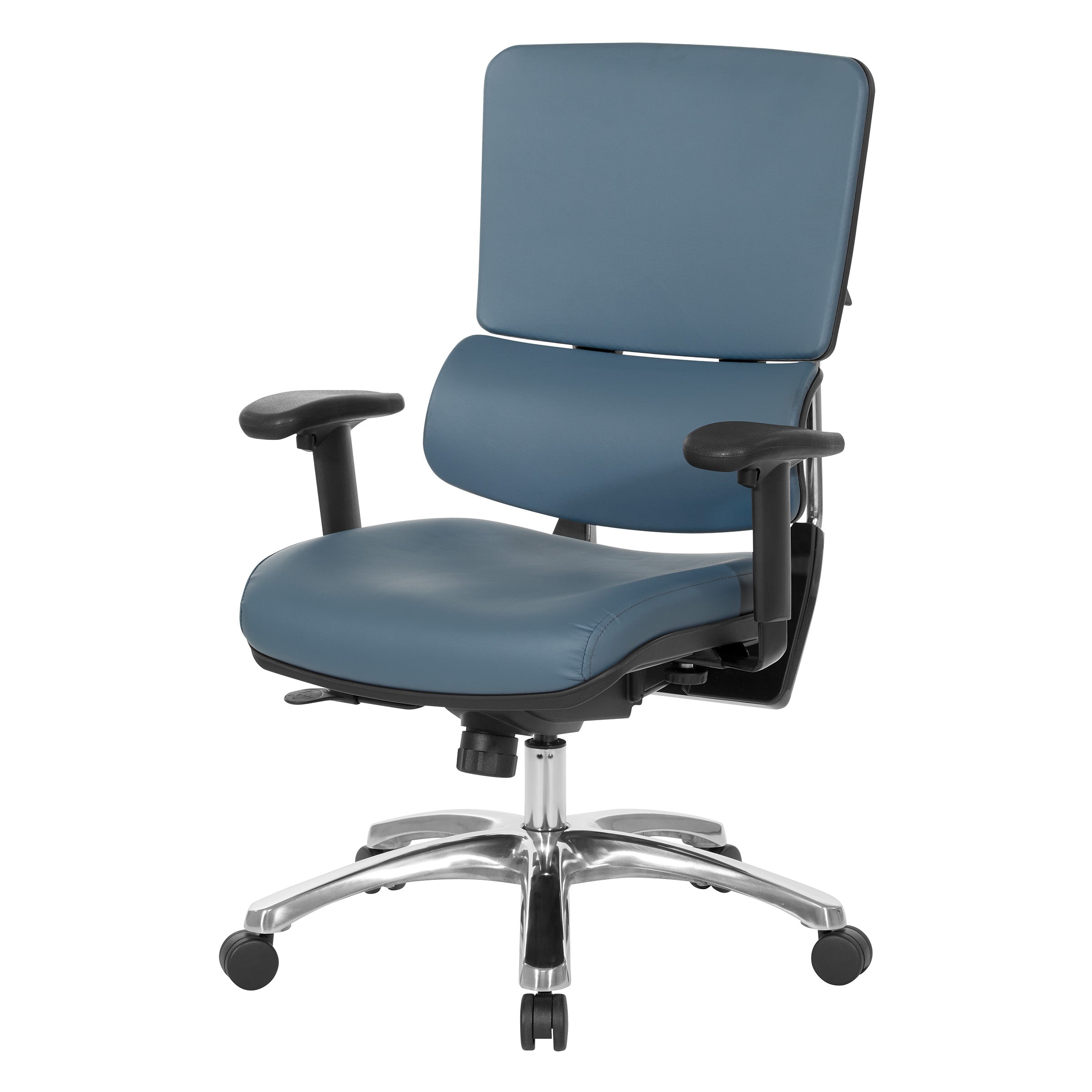 Dillon Seat and Back Managers Chair - Blue