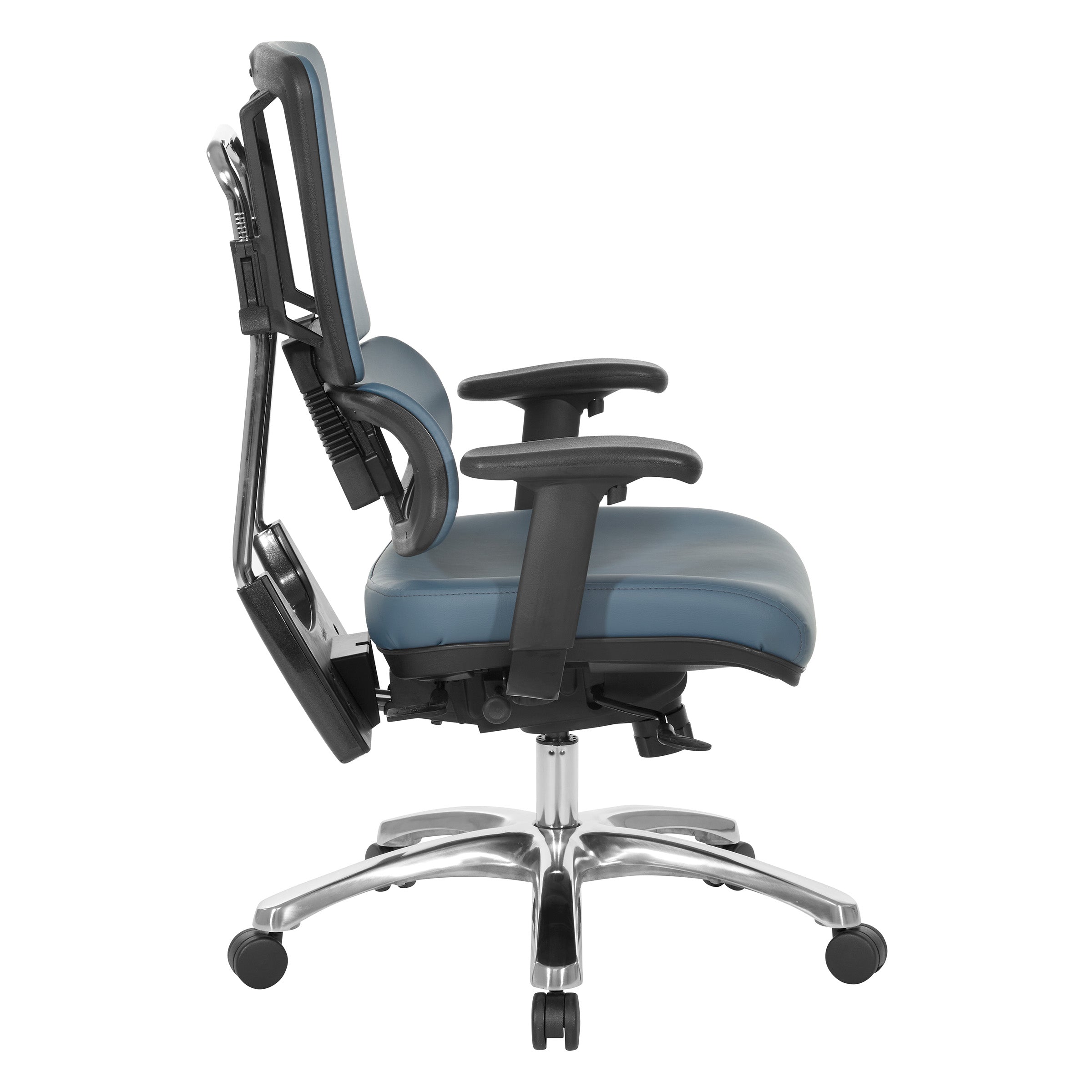 Dillon Seat and Back Managers Chair - Blue