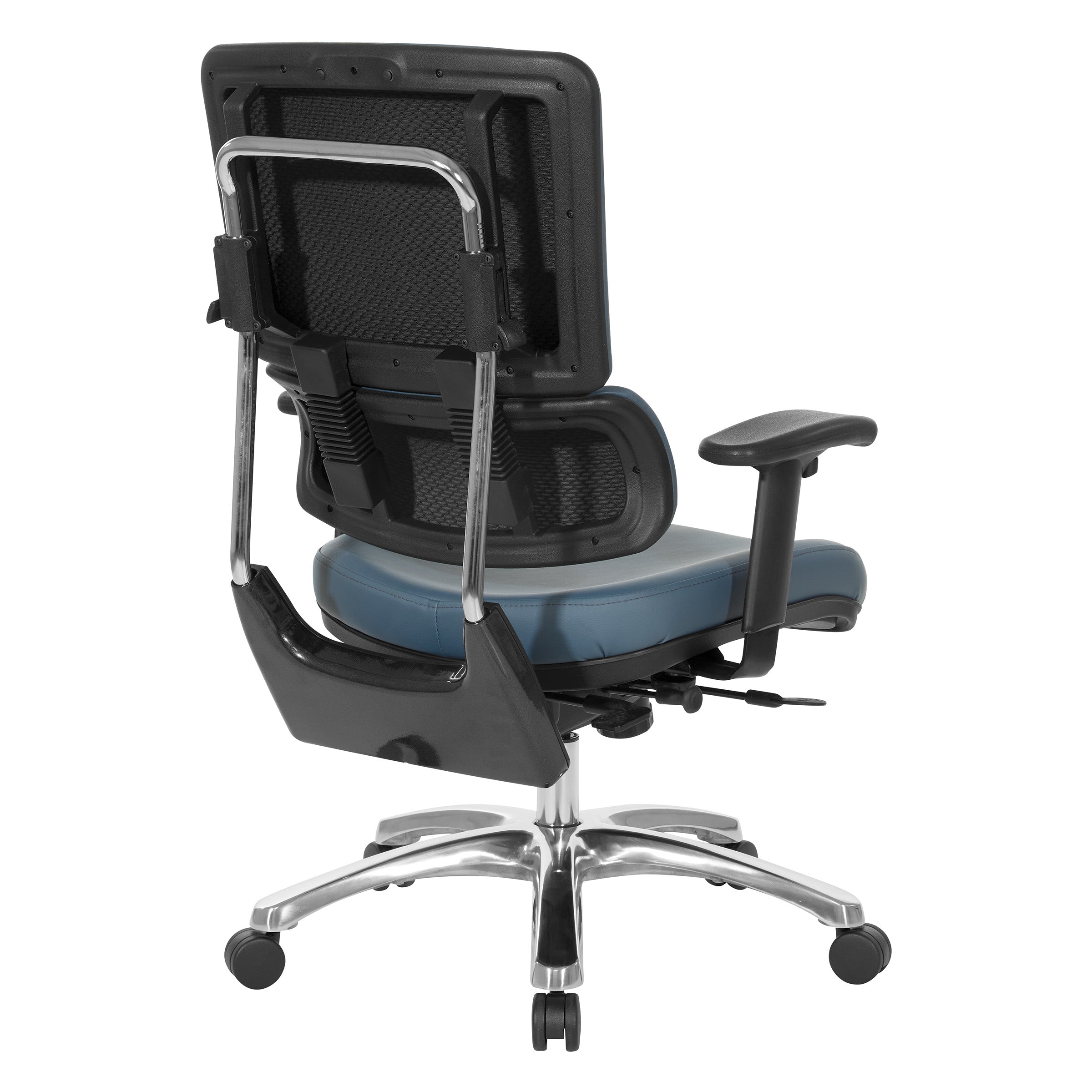 Dillon Seat and Back Managers Chair - Blue