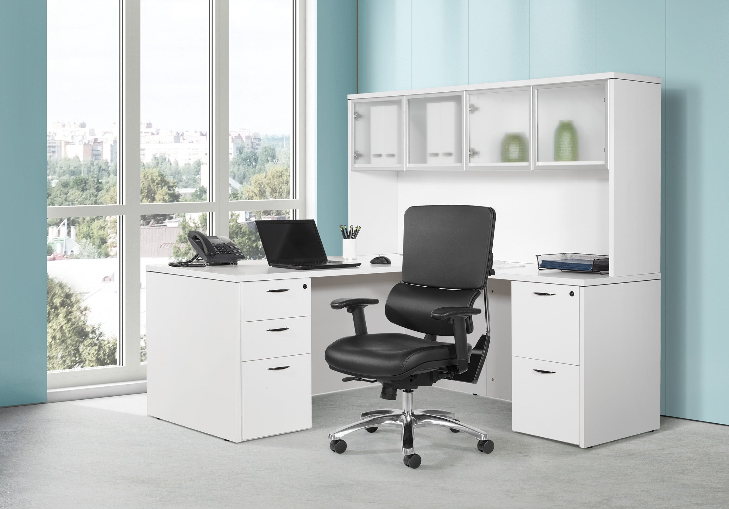 Dillon Seat and Back Managers Chair - Black