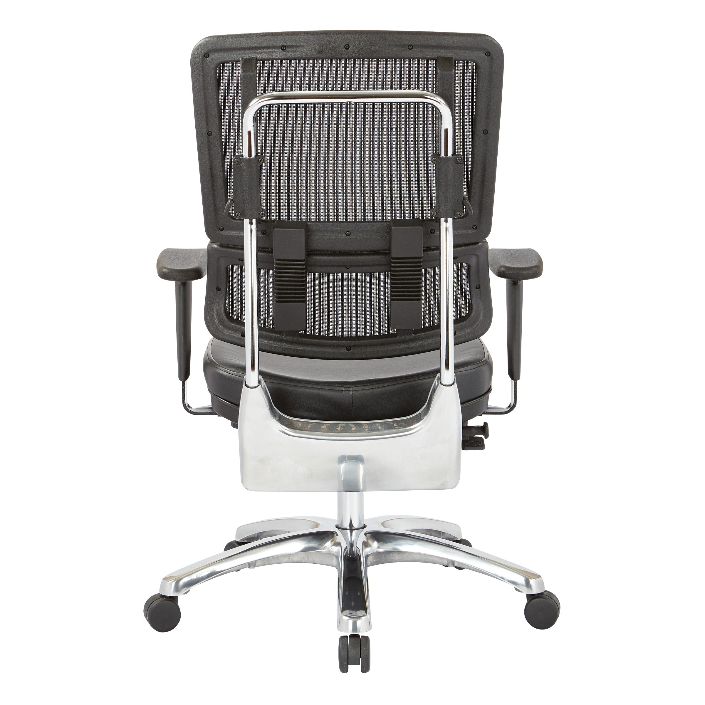 Vertical Black Mesh Back Chair - Black