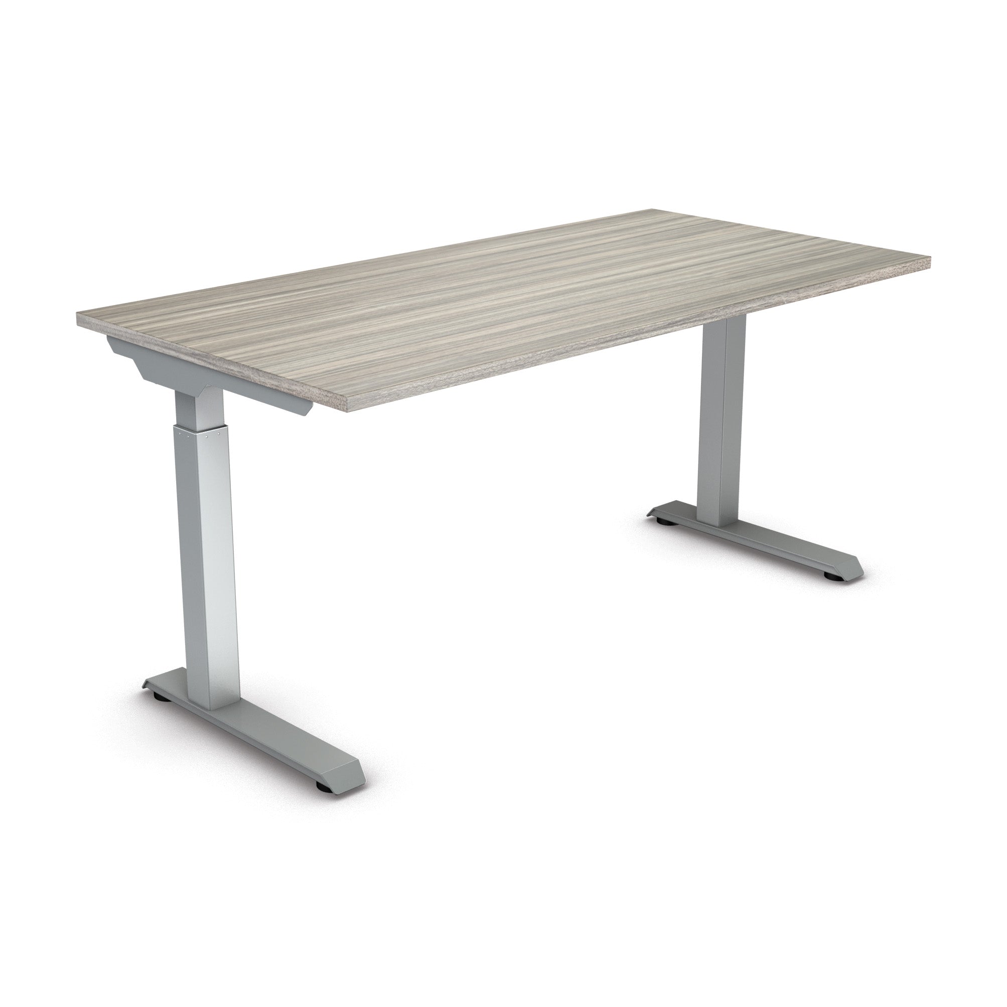 Ascend II 2 Stage 60" x 30" Electric Height Adjustable Table - Urban Walnut/Silver