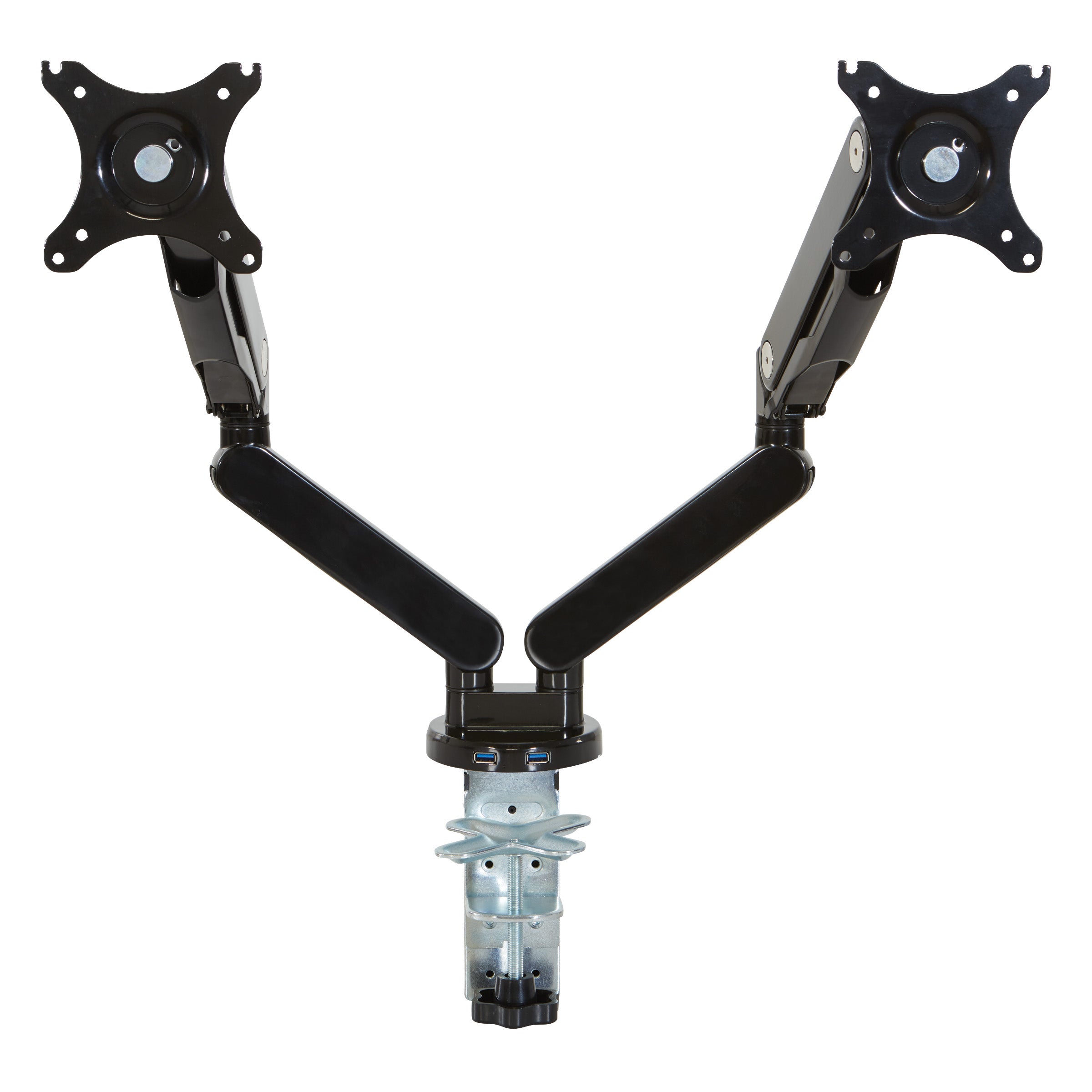 Double Monitor Arm 17"-30" - Black