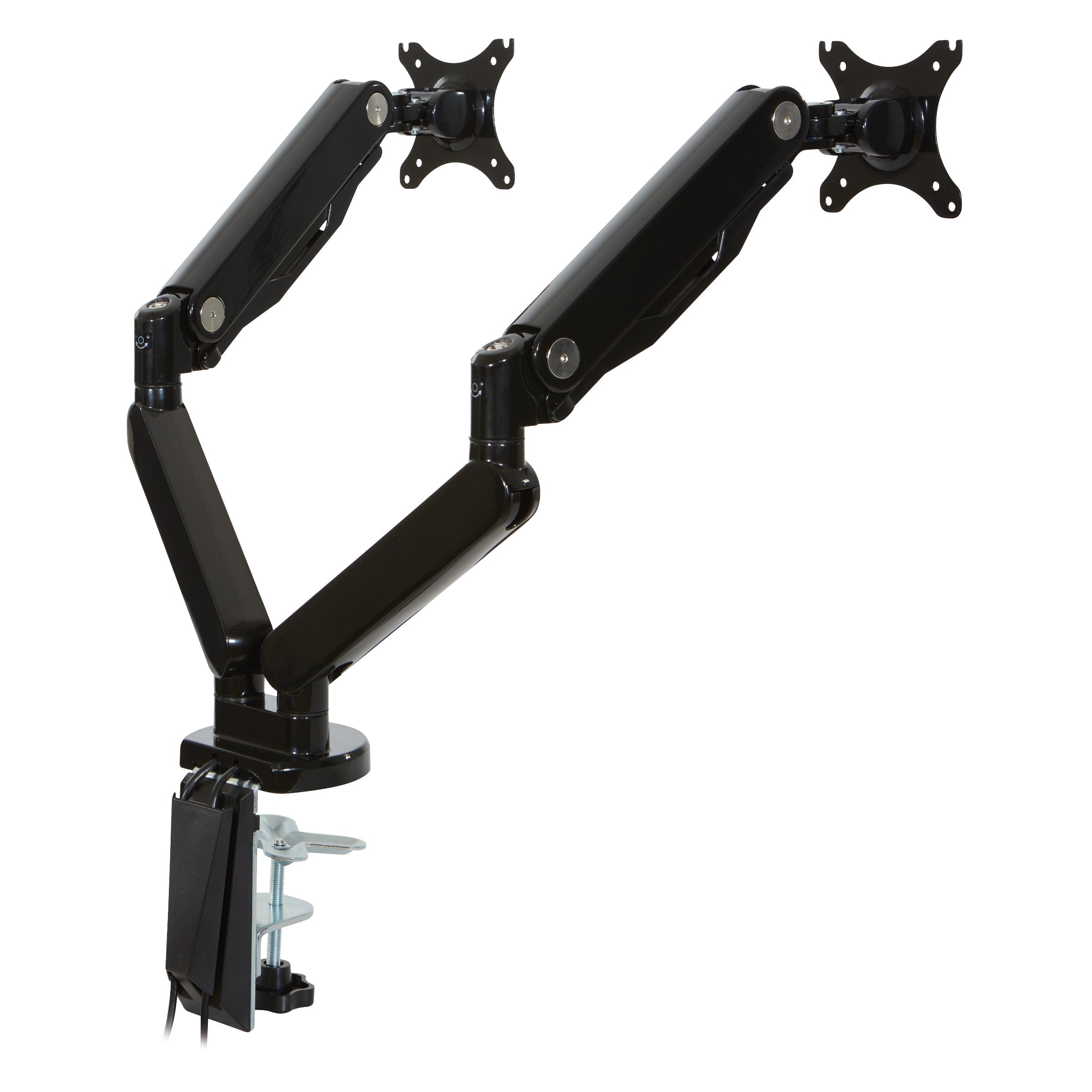 Double Monitor Arm 17"-30" - Black