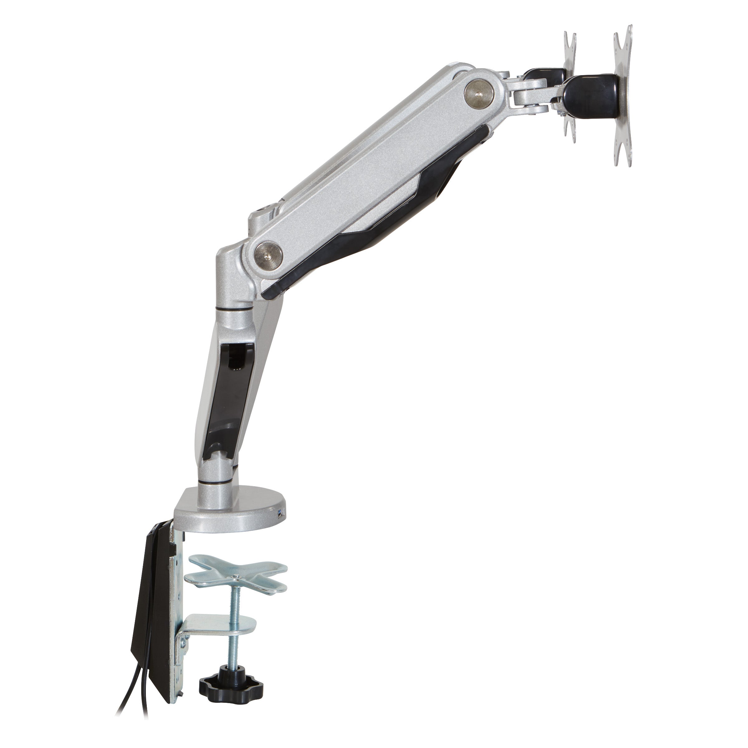 Double Monitor Arm 17"-30" - Silver