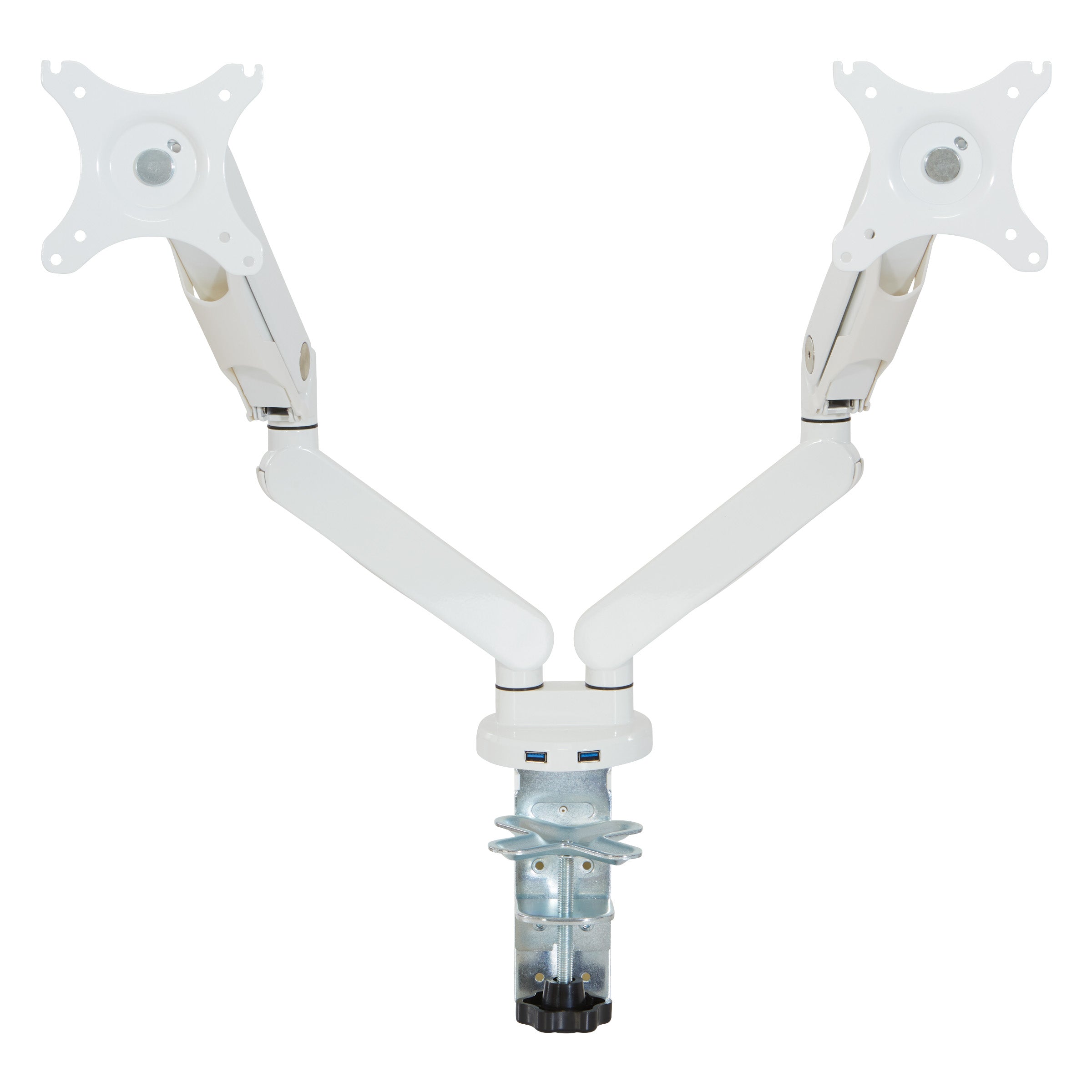 Double Monitor Arm 17"-30" - White