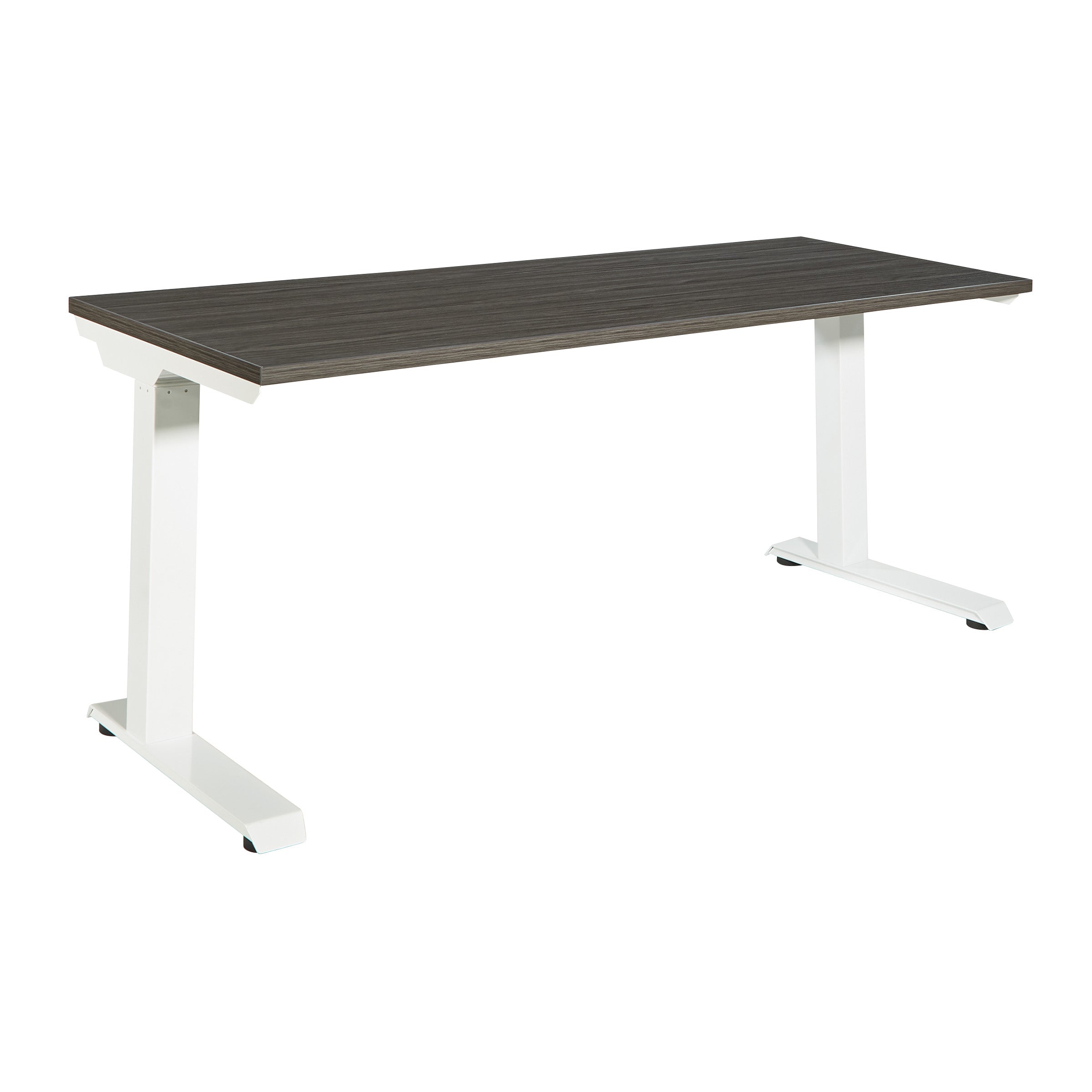 Ascend II 3 Stage 60" x 24" Electric Height Adjustable table - Slate Grey/White