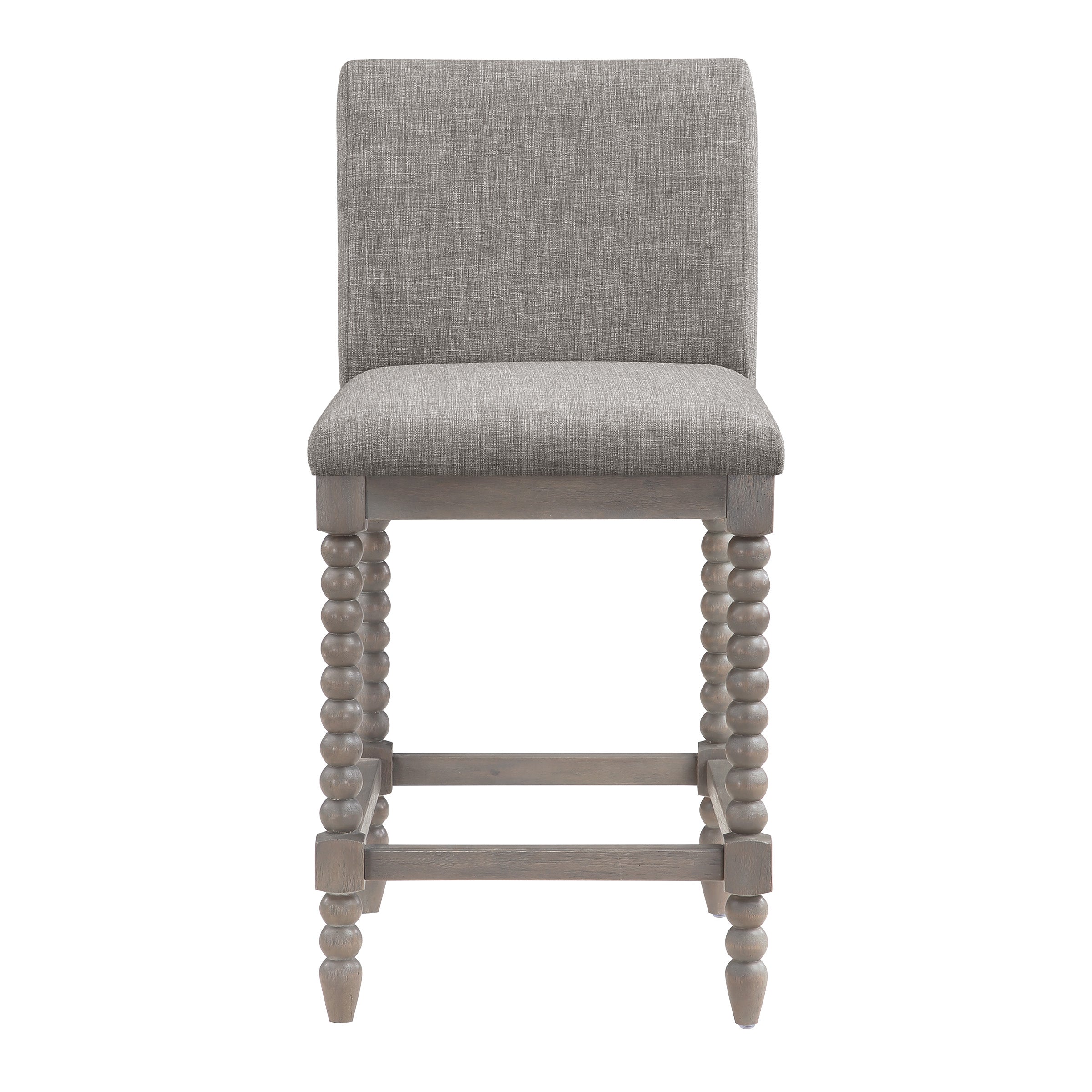 Abbott 26" Spindle Stool - Dove / Brushed Grey