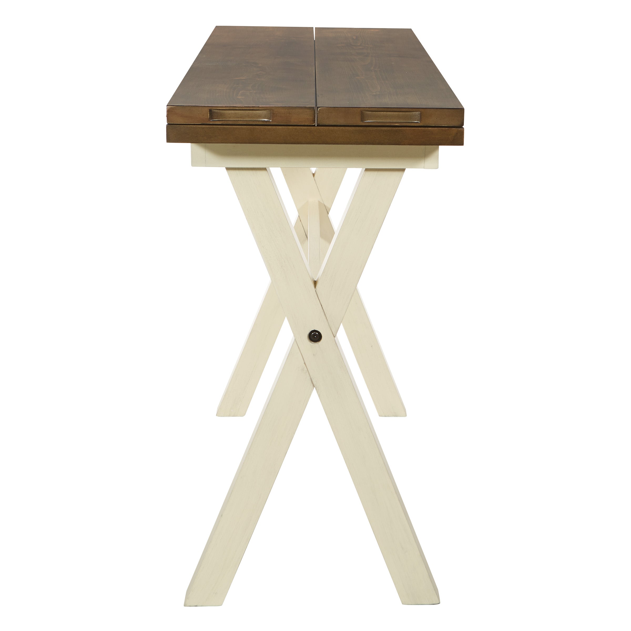 Albury Flip Top Table - Wood/White