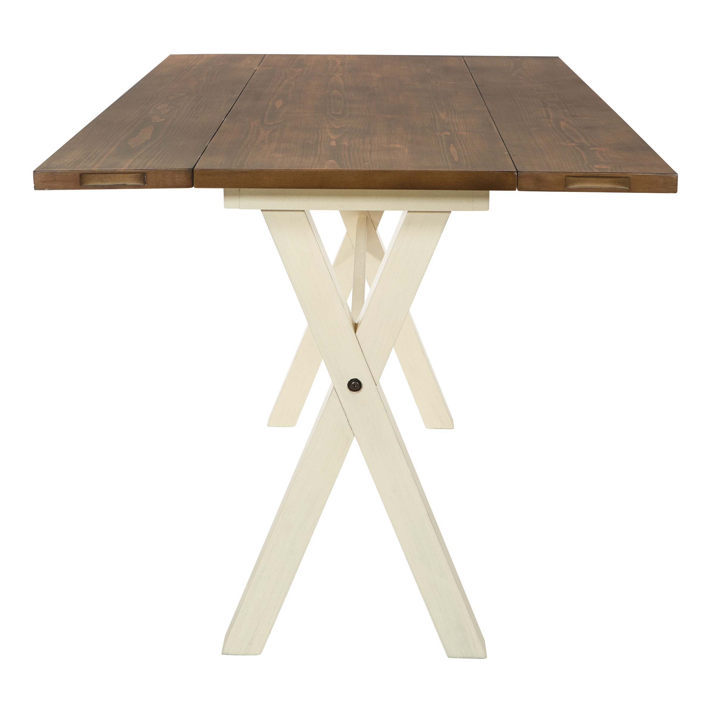 Albury Flip Top Table - Wood/White