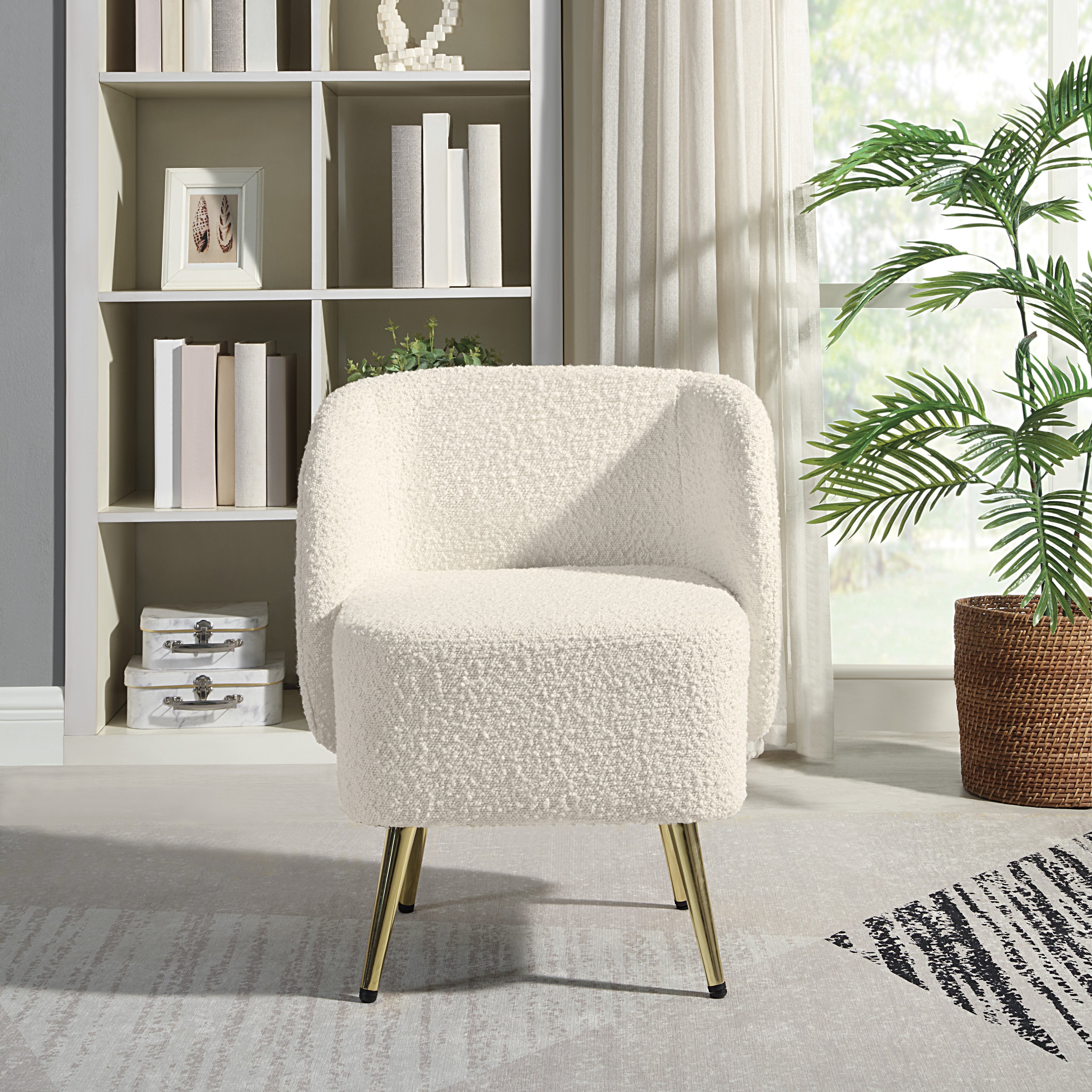 Abrina Vanity Chair - Textured Cream