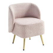 Abrina Vanity Chair - Dusty Rose