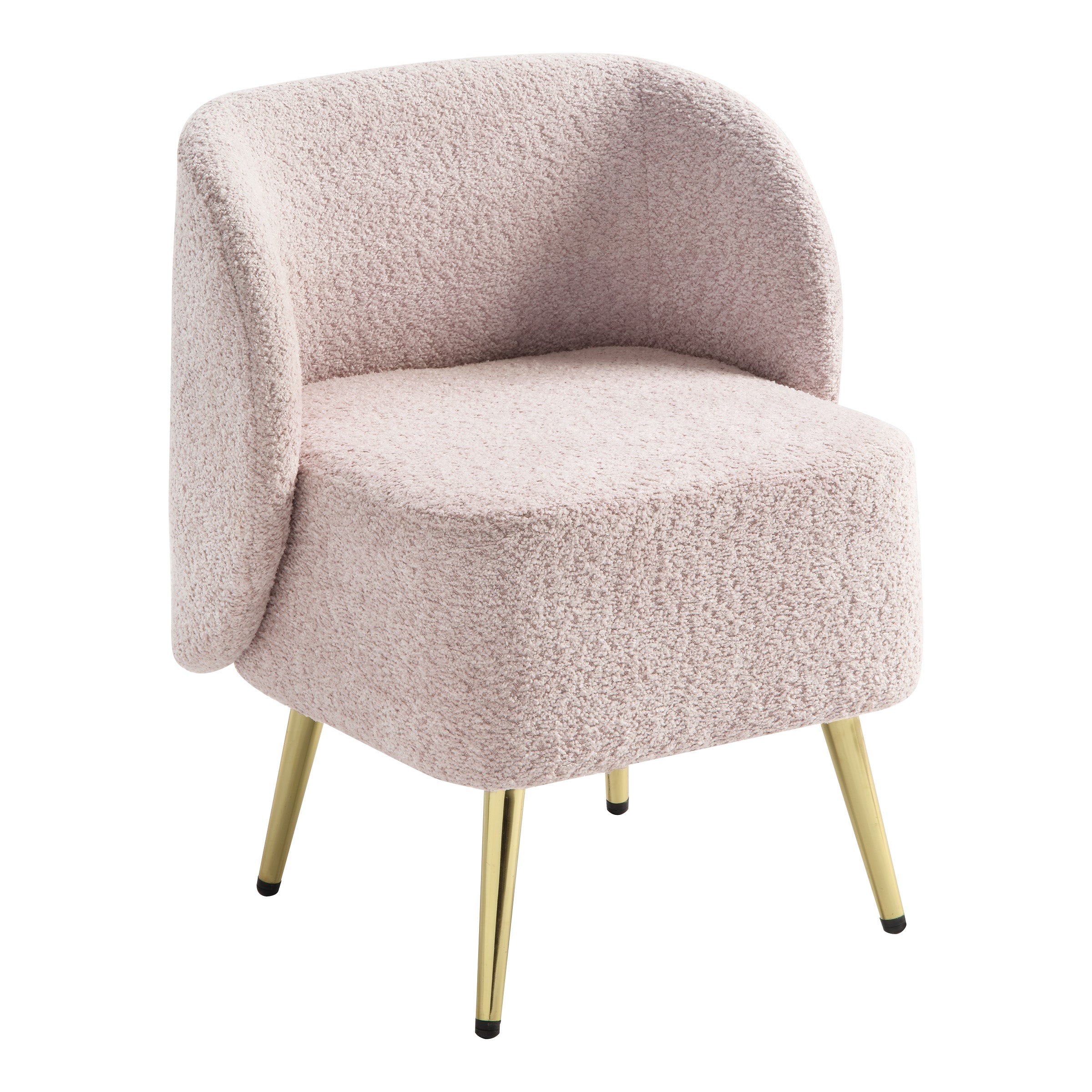 Abrina Vanity Chair - Dusty Rose