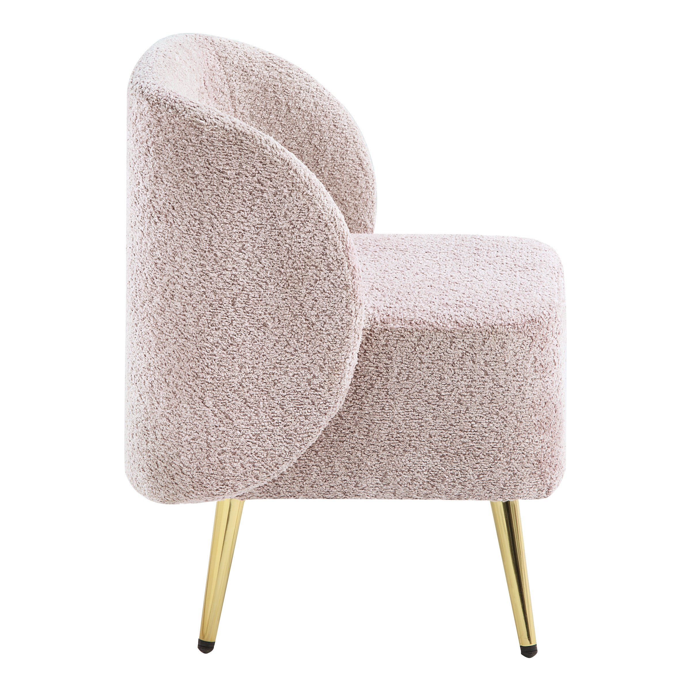 Abrina Vanity Chair - Dusty Rose