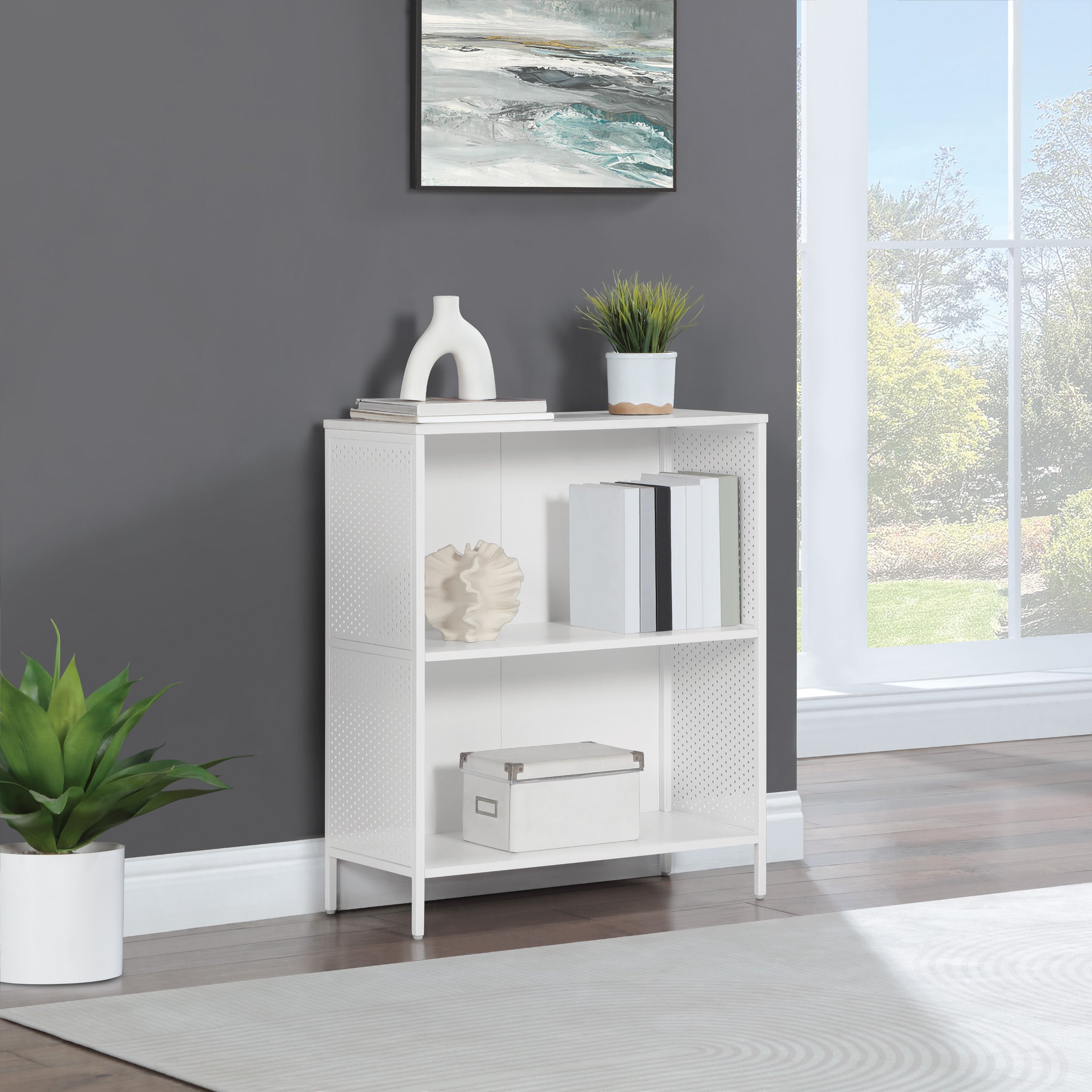 Ace 2 Cube Storage/Bookcase - White