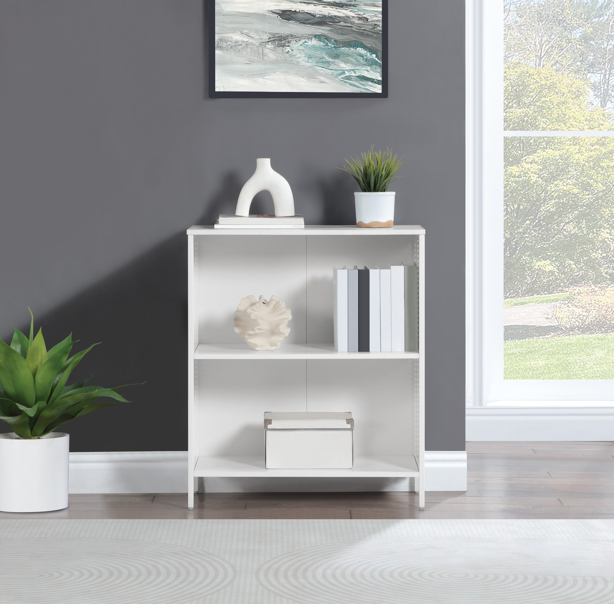 Ace 2 Cube Storage/Bookcase - White