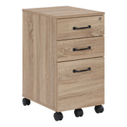 Ace 3 Drawer Mobile File in River Oak Finish