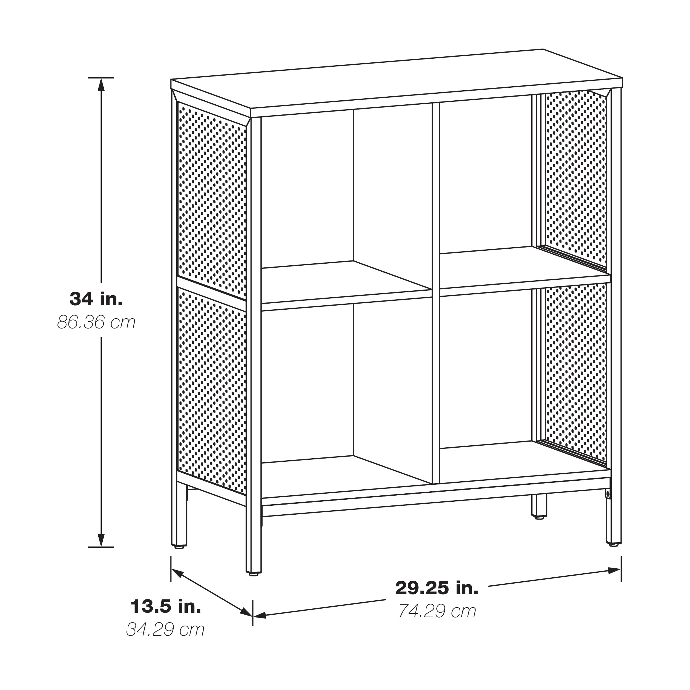 Ace 4 Cube Storage/Bookcase - Ozark Ash