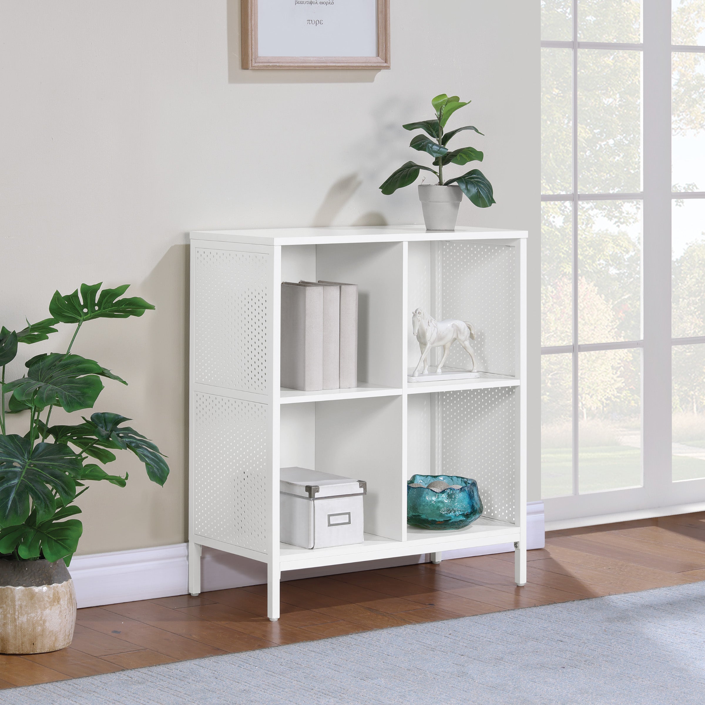 Ace 4 Cube Storage/Bookcase - White