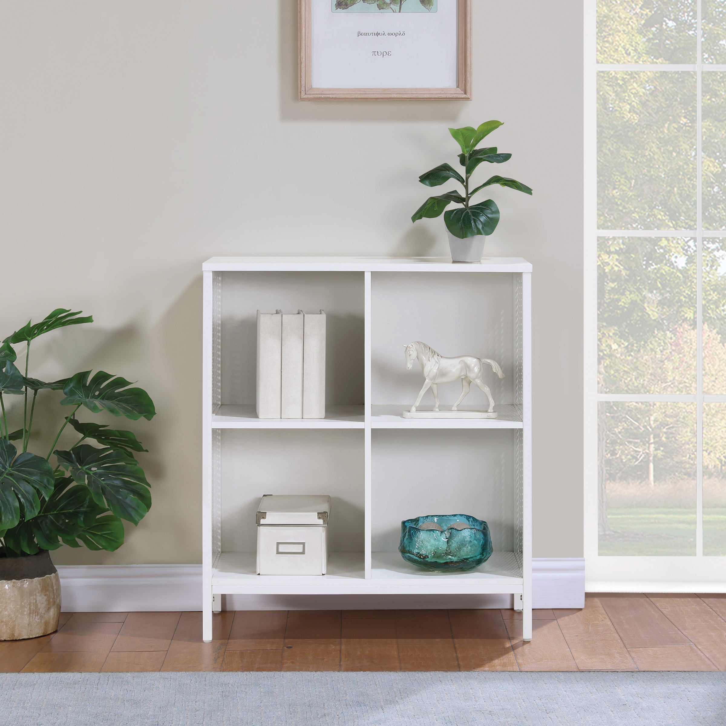 Ace 4 Cube Storage/Bookcase - White