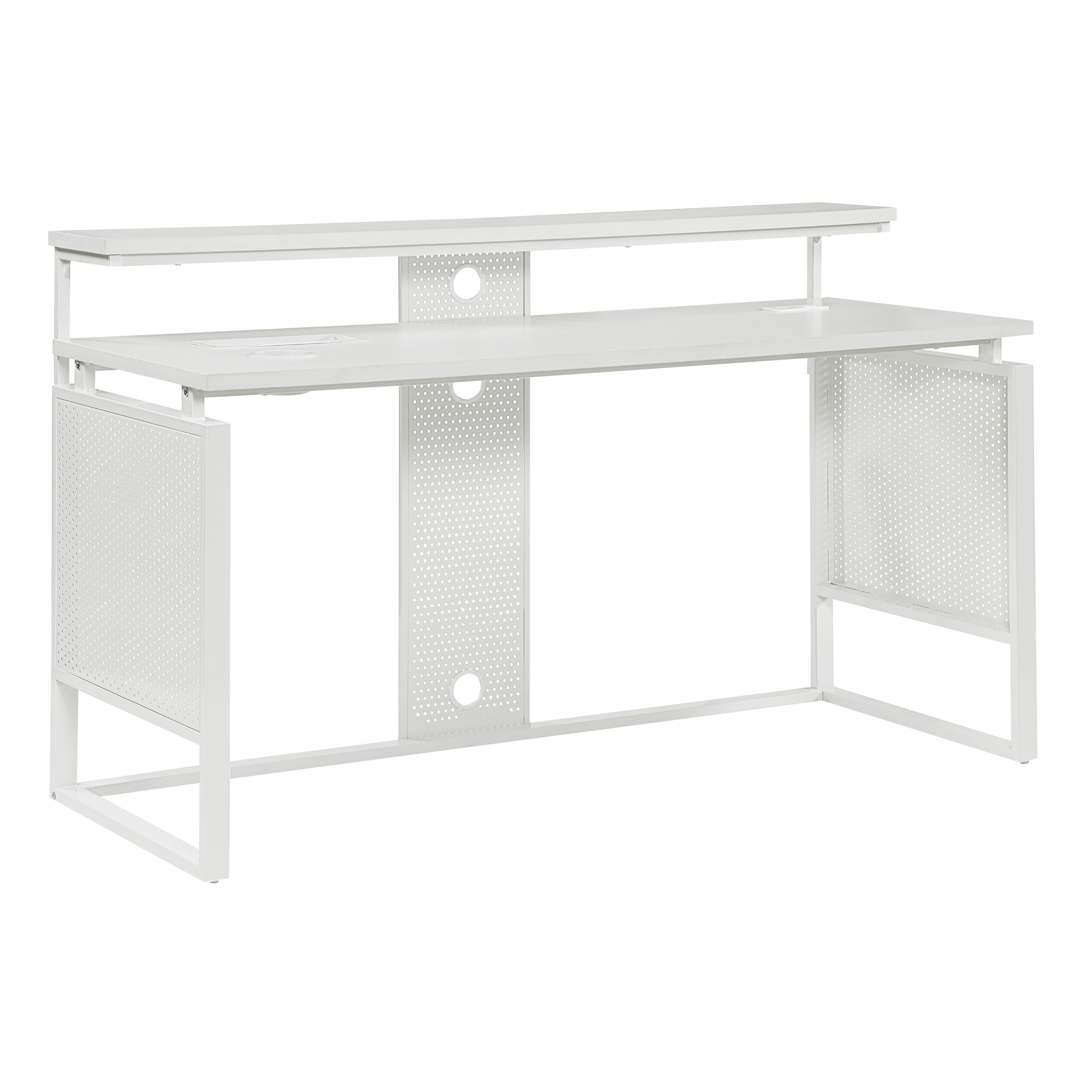 ACE 60" Desk with Hutch Shelf - White
