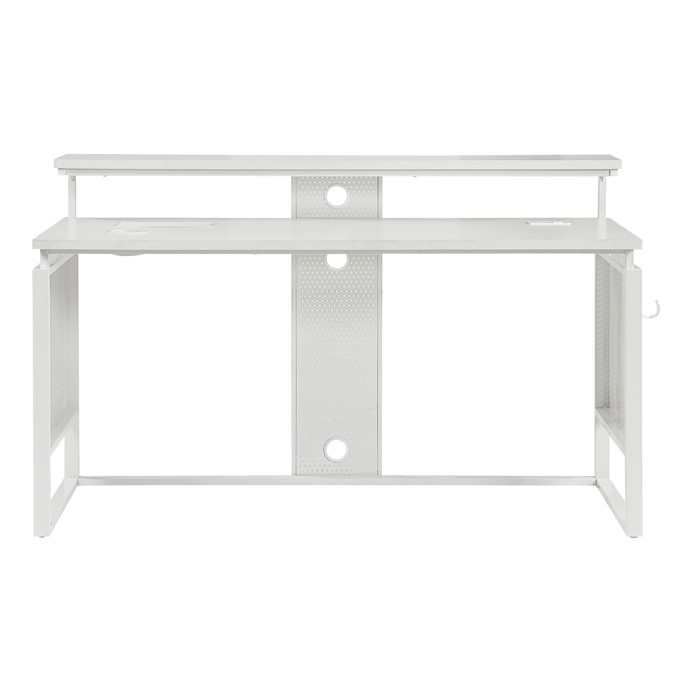 ACE 60" Desk with Hutch Shelf - White