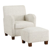 Aiden Chair & Ottoman - Quartz