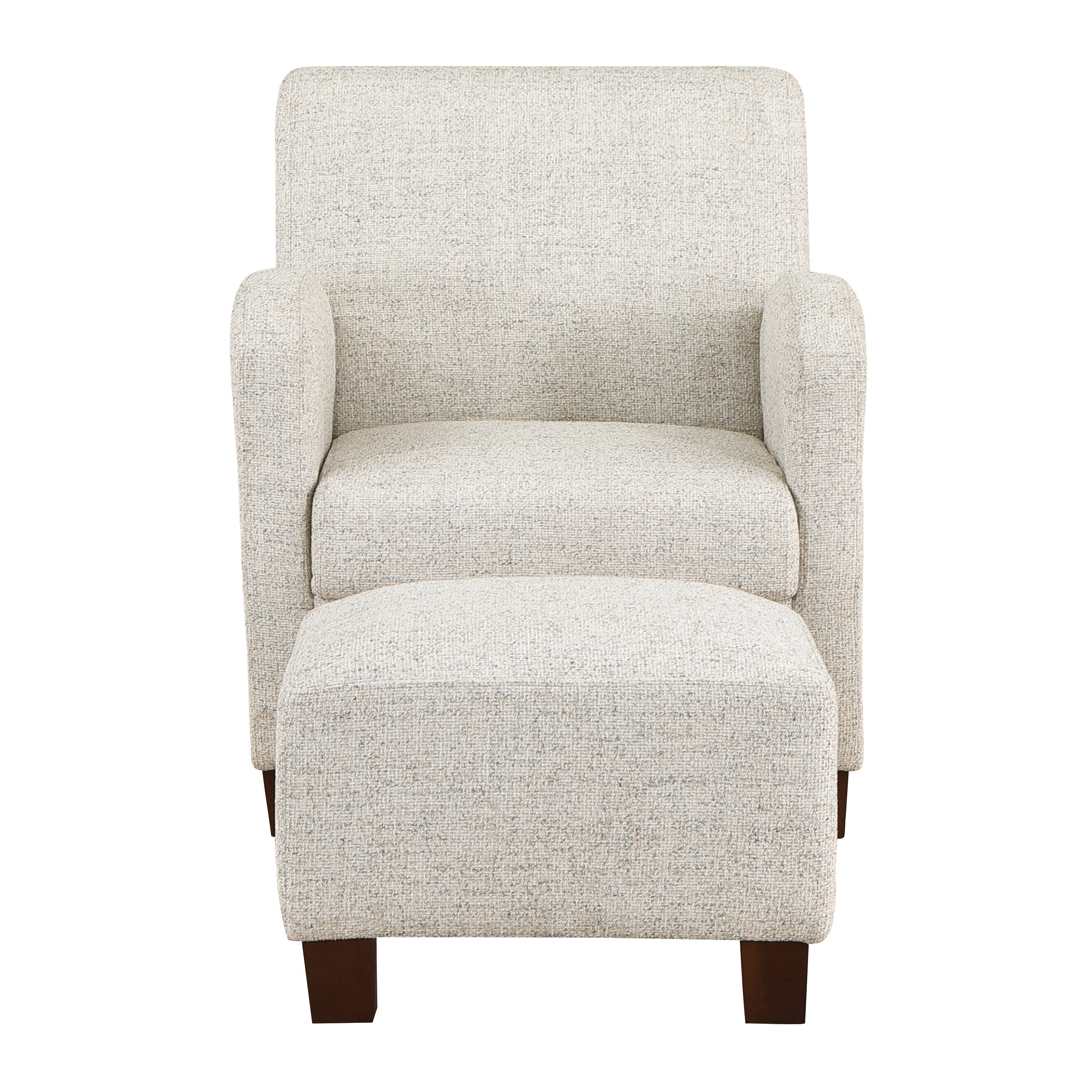 Aiden Chair & Ottoman - Quartz