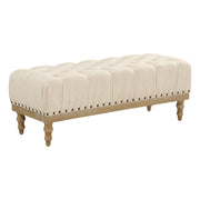 Abigail Bench - Linen/ Brushed