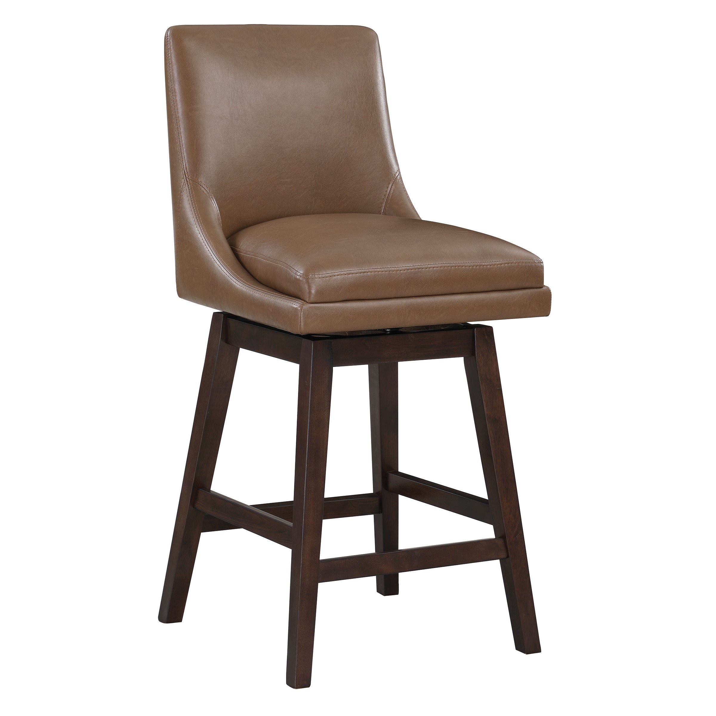 Allingham 26" Swivel Stool - Molasses / Dk Walnut