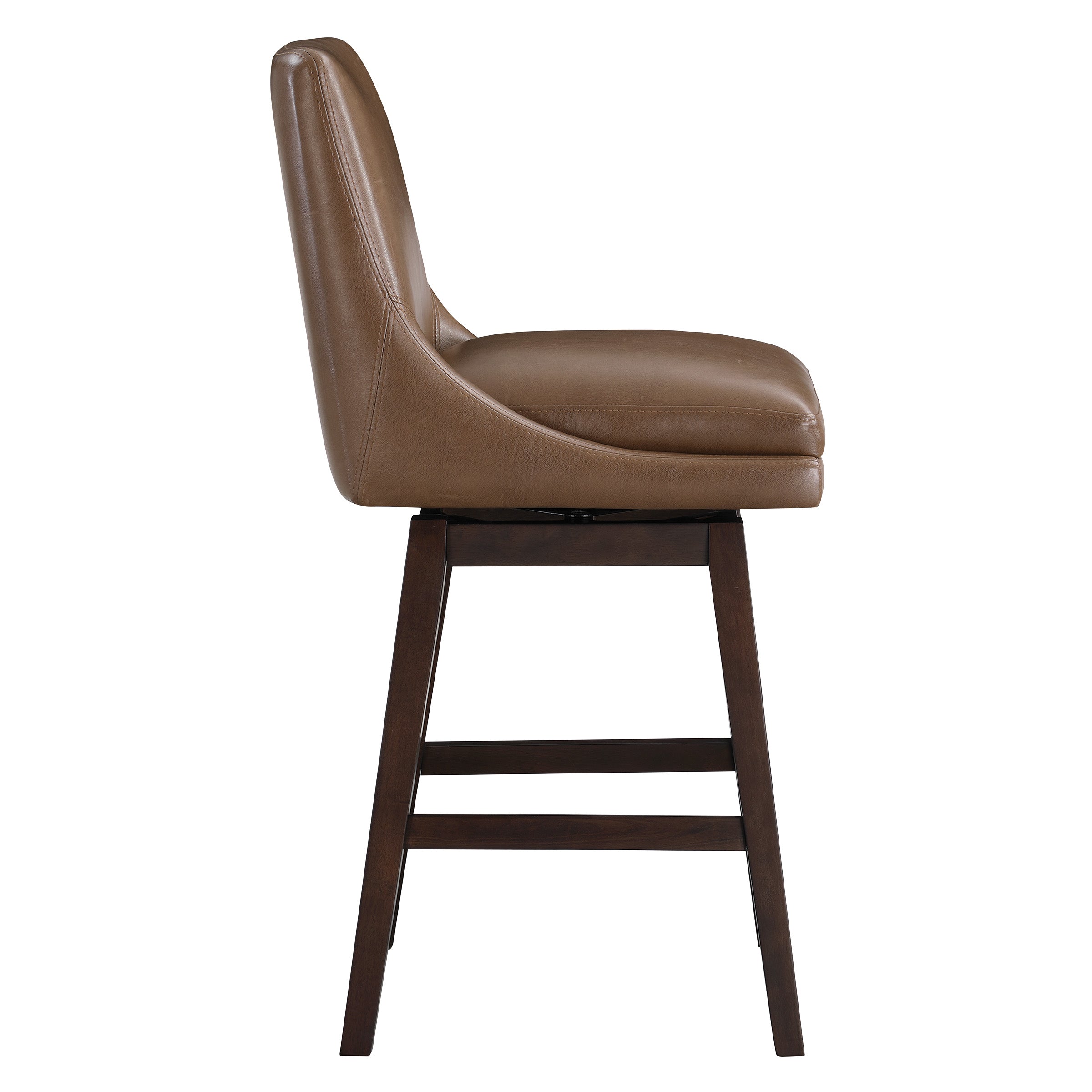 Allingham 26" Swivel Stool - Molasses / Dk Walnut