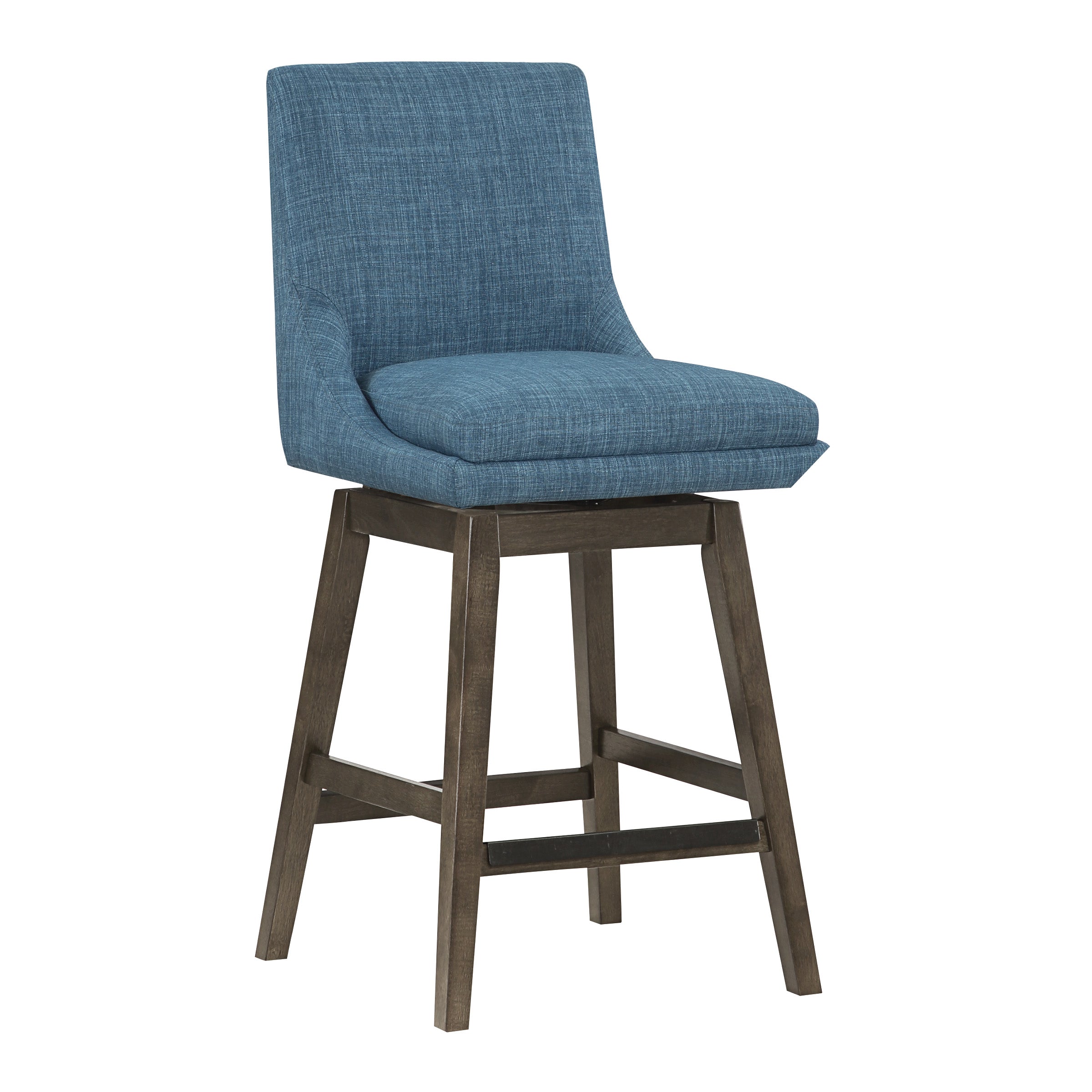 Allingham 26" Swivel Stool - Navy / Grey
