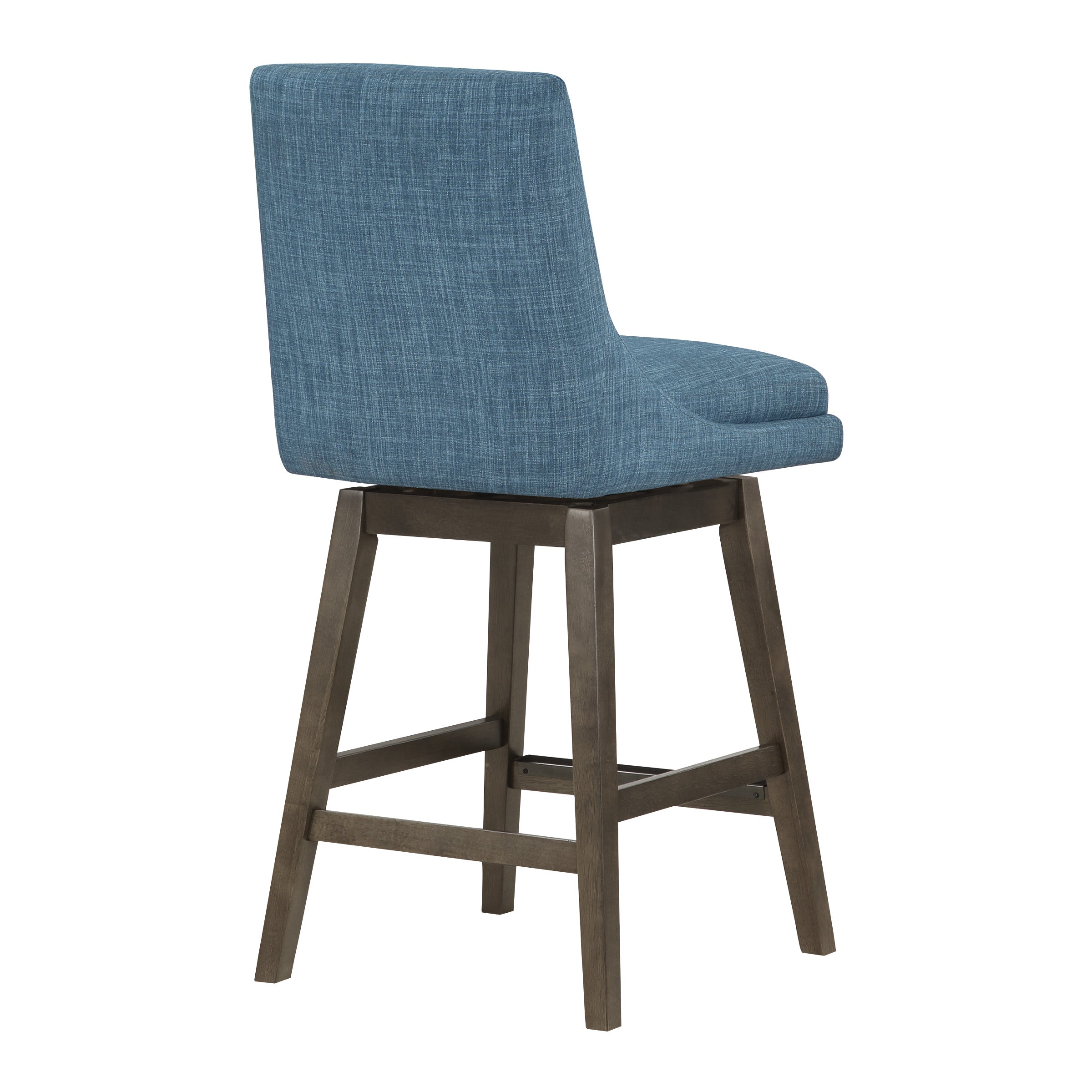 Allingham 26" Swivel Stool - Navy / Grey
