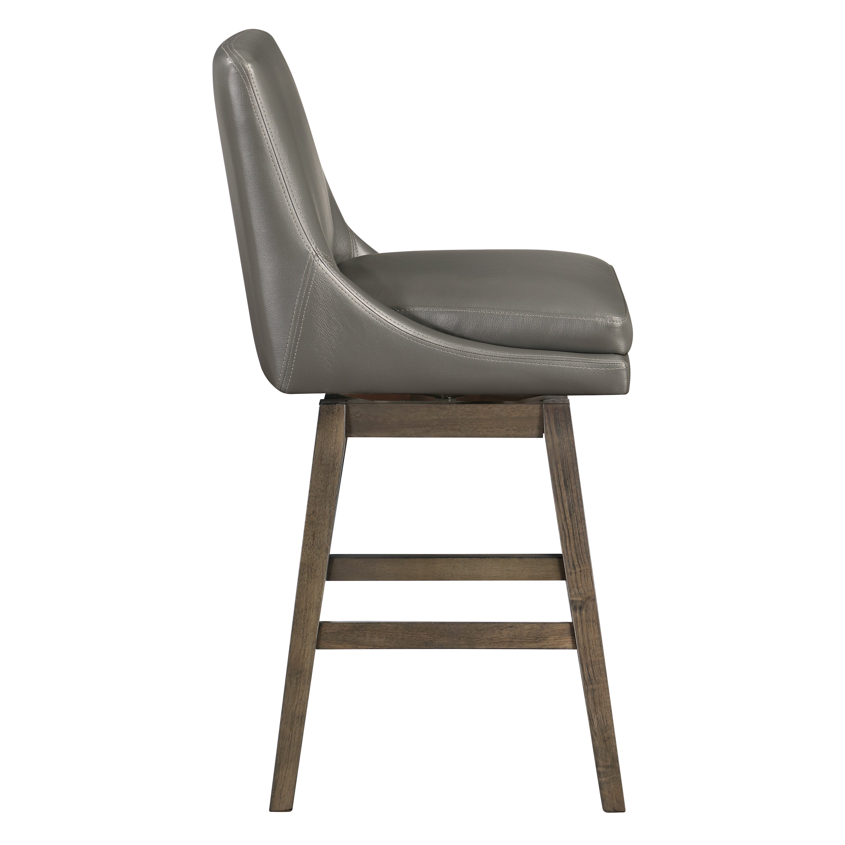 Allingham 27" Swivel Stool - Pewter / Grey