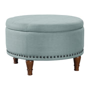 Alloway Storage Ottoman - Sea Blue